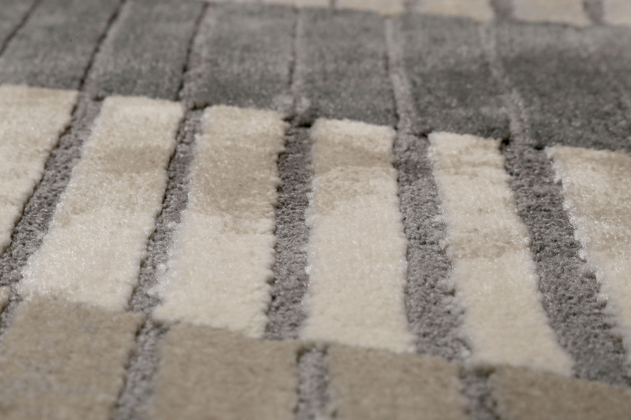 Esprit Teppich »Tamo«, rechteckig, 12 mm Höhe, Kurzflor, Hoch Tief Struktur, Wohnzimmer