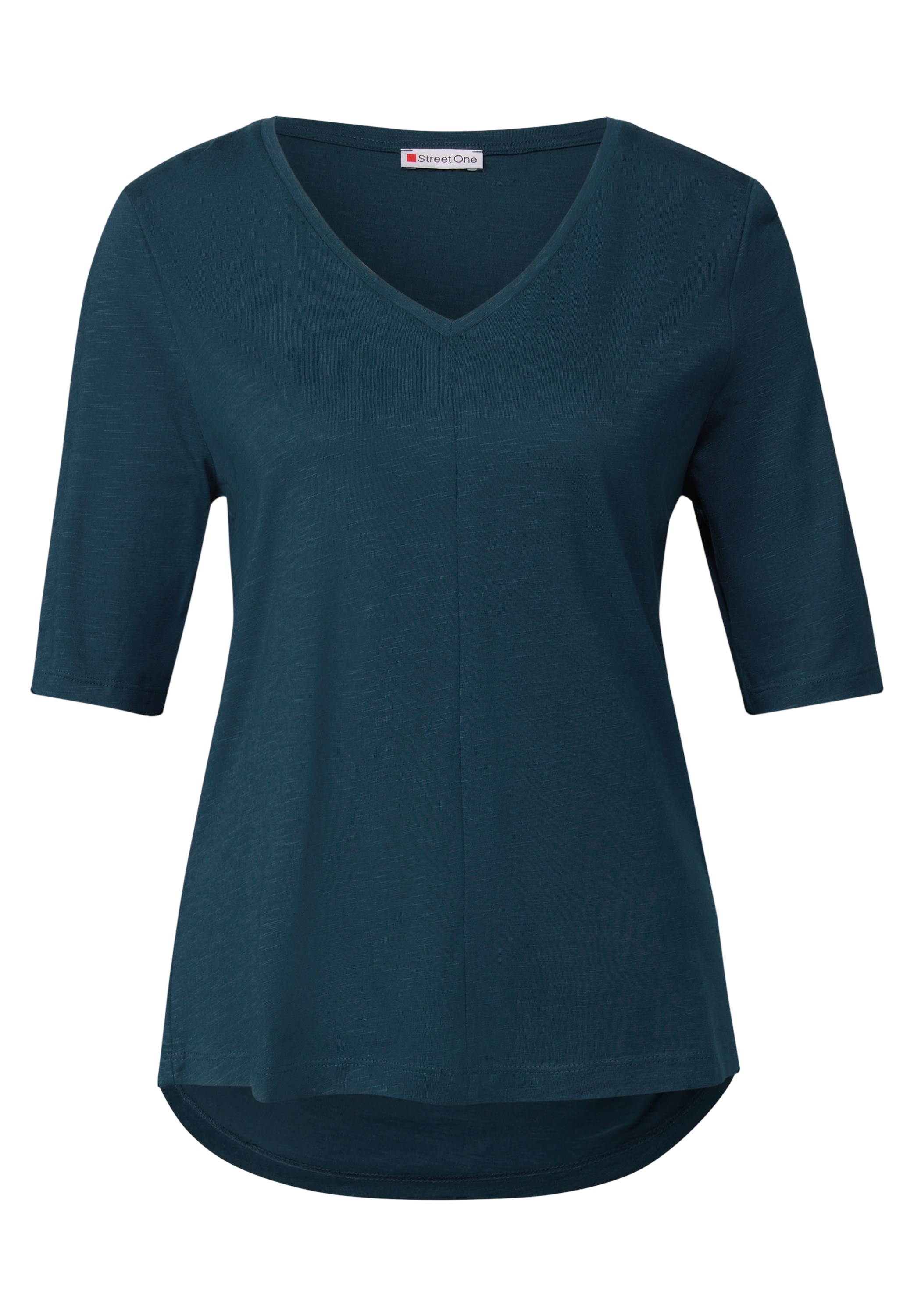 STREET ONE T-Shirt »Style GERDA«, mit V-Ausschnitt