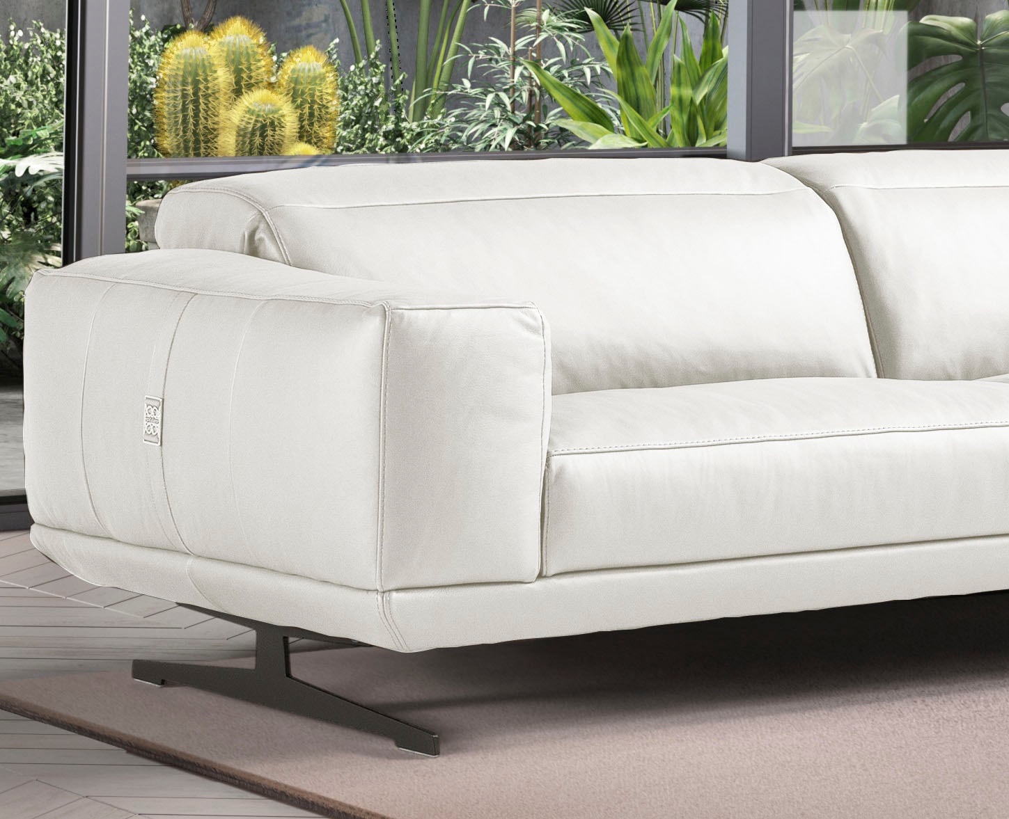 Egoitaliano 3-Sitzer »Gloria, super bequem, hochwertige Verarbeitung, edles Design, Megasofa«, beidseitig verstellbare Rückenelemente, mit Designmetallfüssen