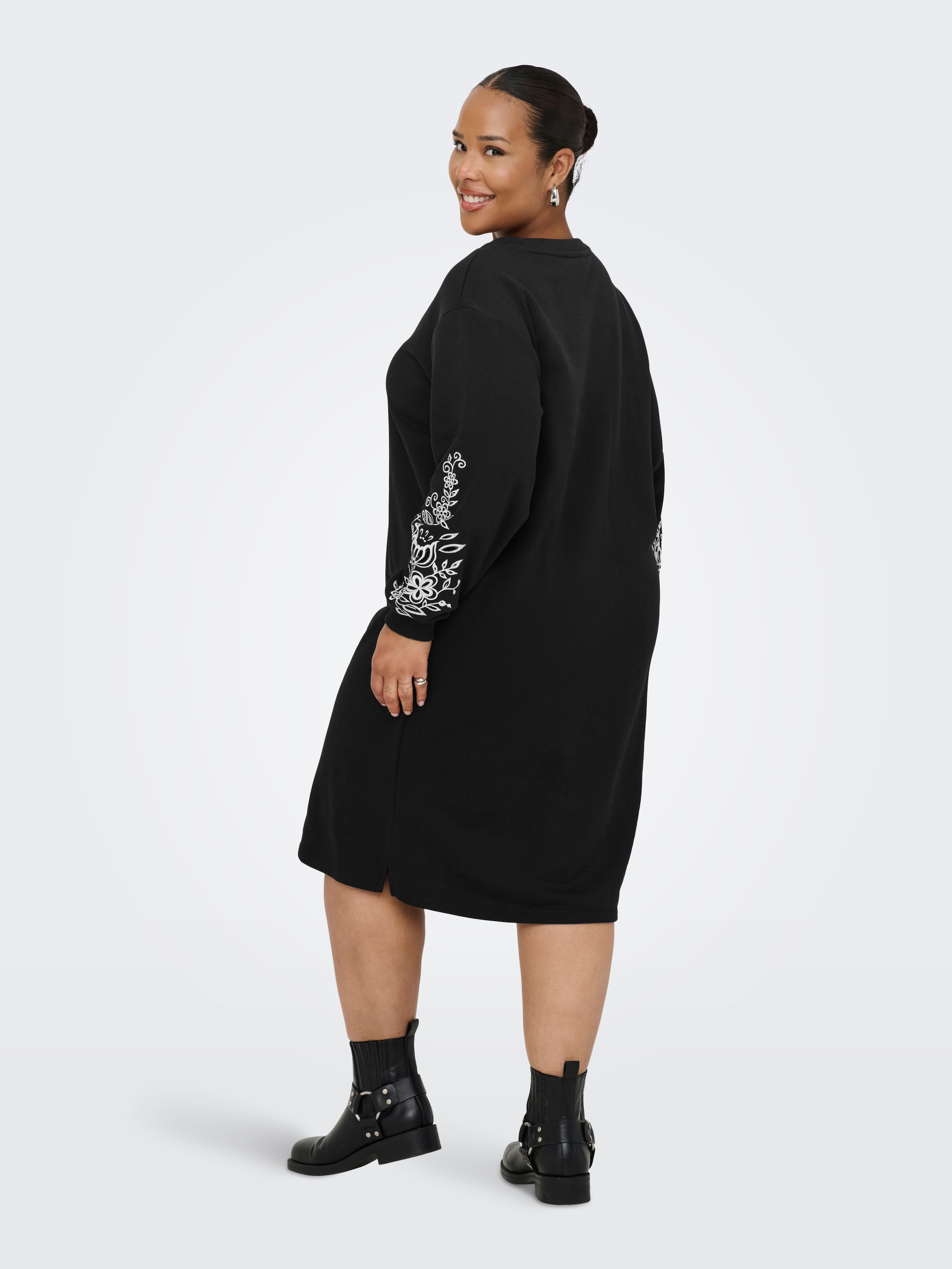 ONLY CARMAKOMA Sweatkleid »CARJENNA LS O-NECK SWEAT DRESS SWT«