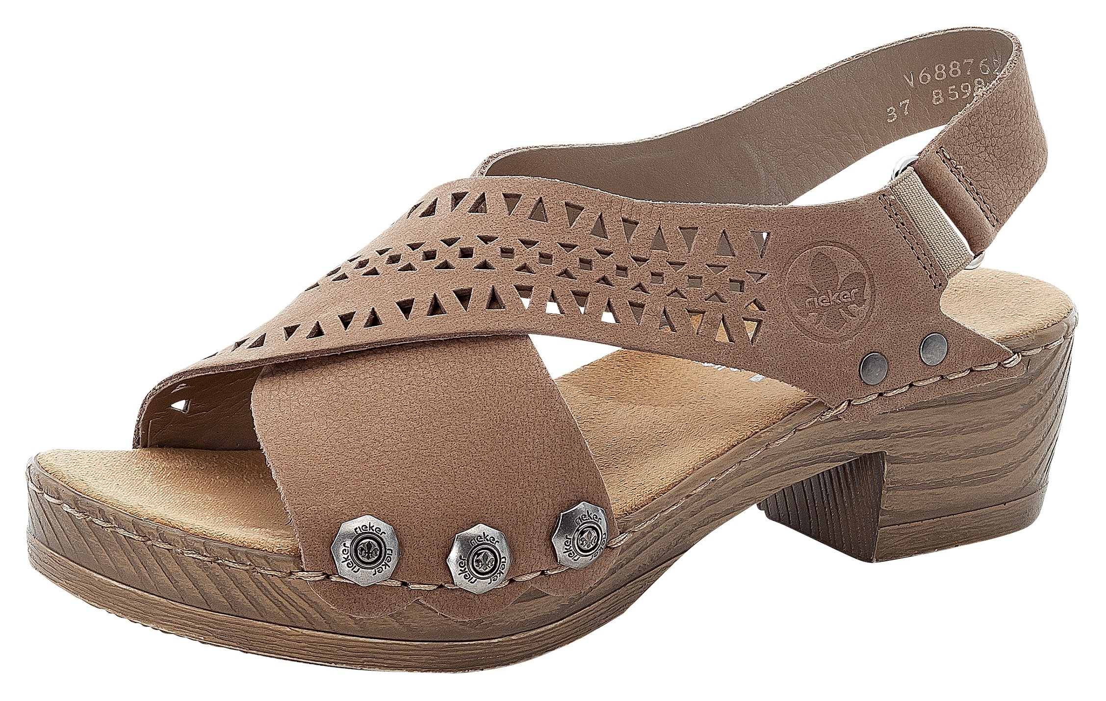 Image of Rieker Sandalette, mit perforierter Bandage bei Ackermann Versand Schweiz
