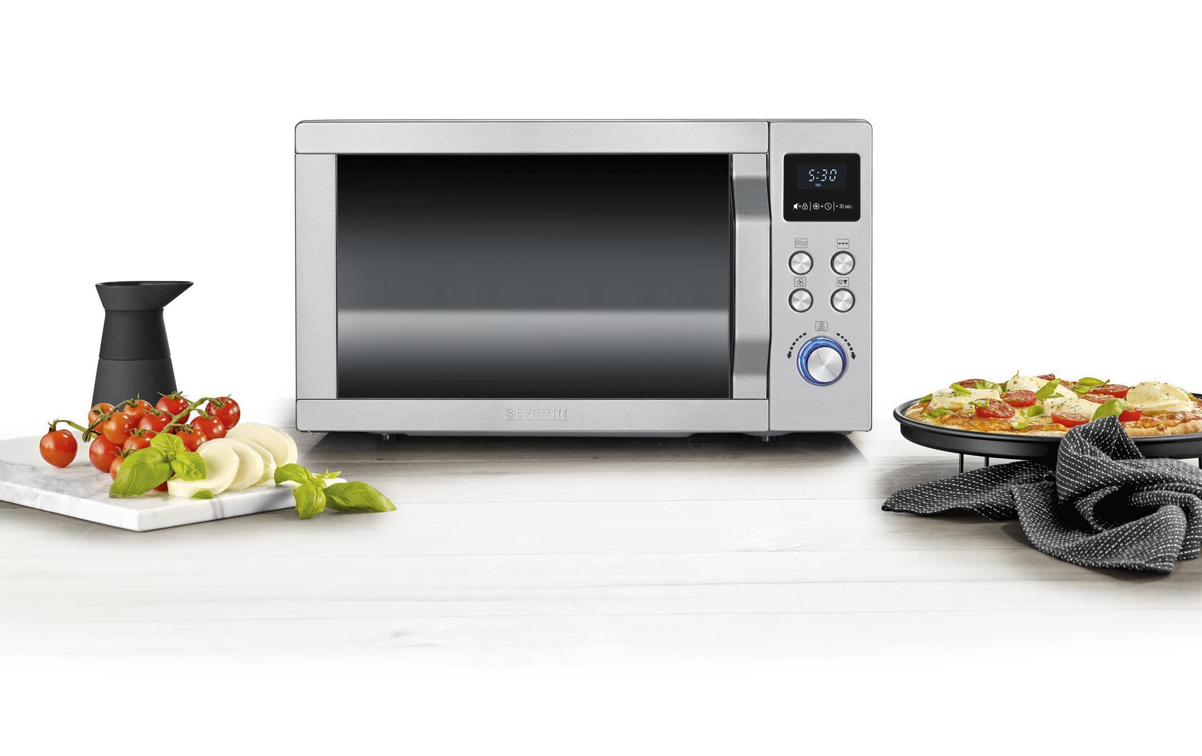 Severin Mikrowelle »MW 7753 Silberfarben«, 900 W