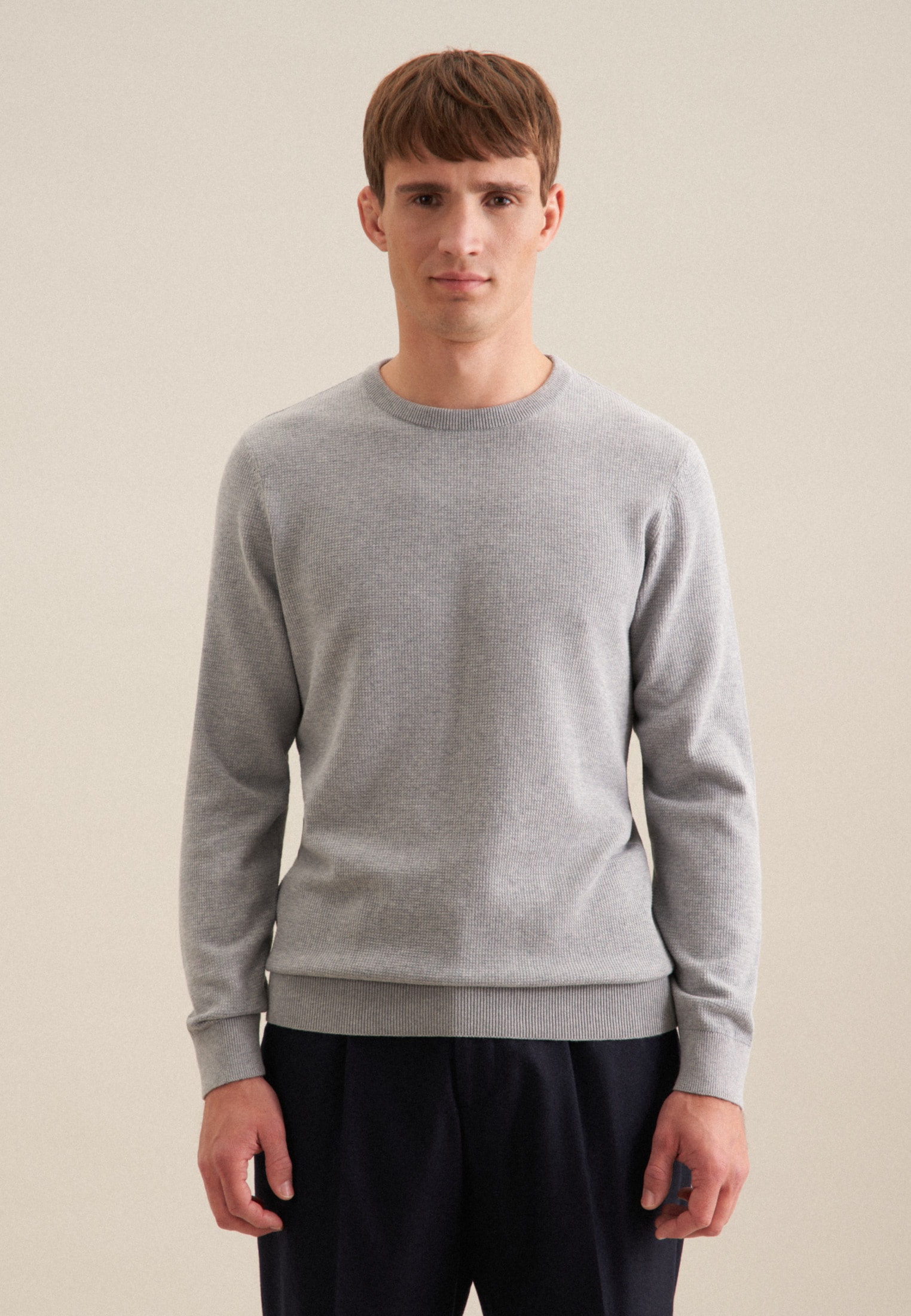 Image of seidensticker Strickpullover "Schwarze Rose" 1/1 Rundhals