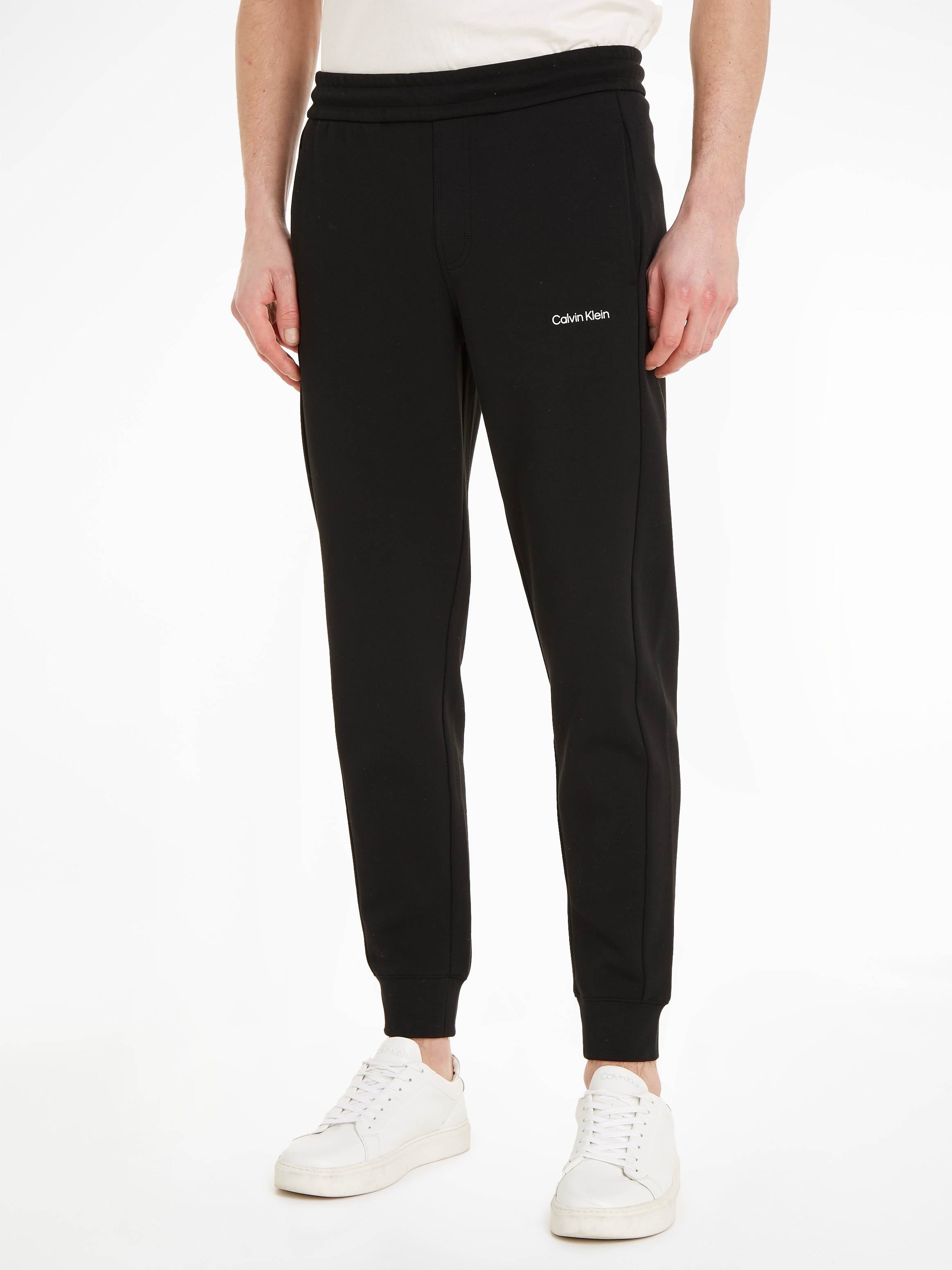 Calvin Klein Sweathose »MICRO LOGO JOGGER«, mit kontrastfarbenem Saum am Bein