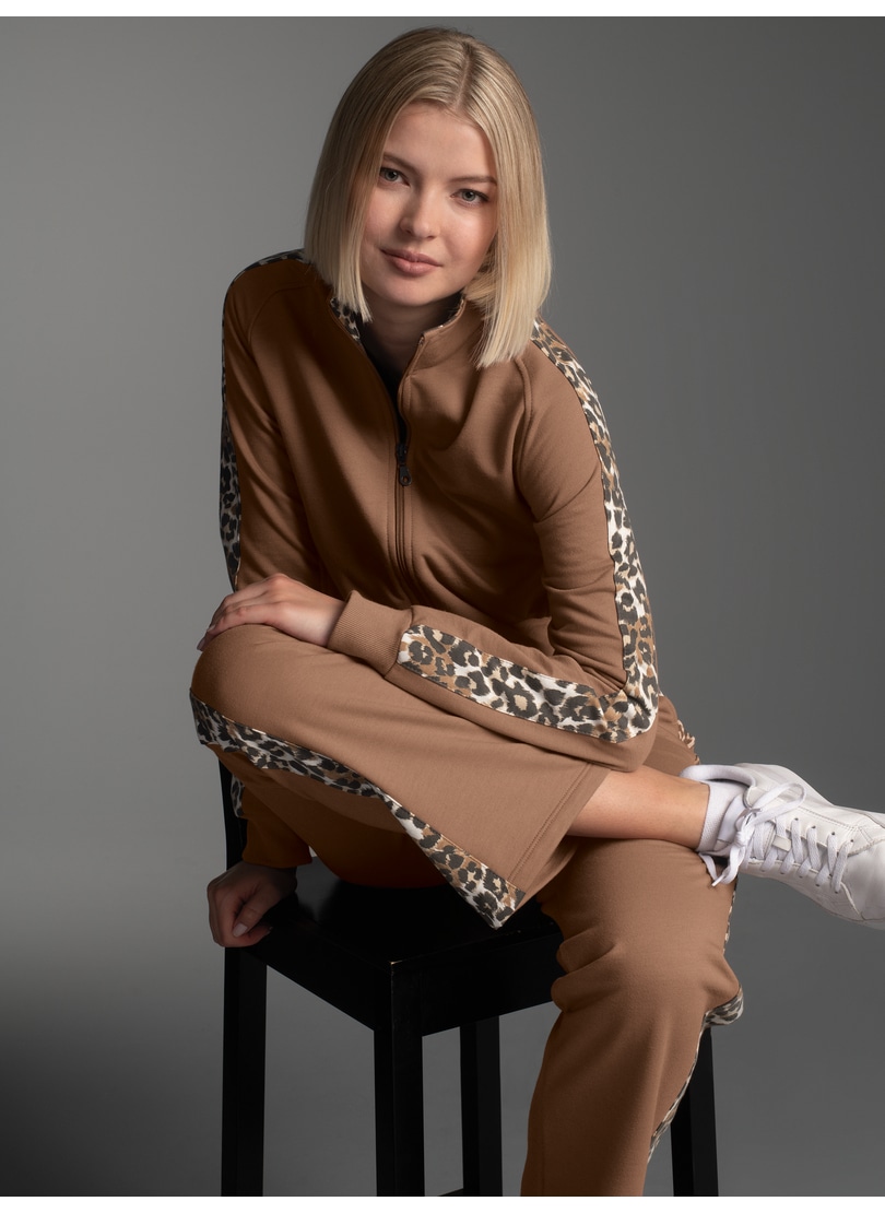 Image of Trigema Sweatjacke "TRIGEMA Sweatjacke mit modischen Leo-Elementen" 1 Stk.