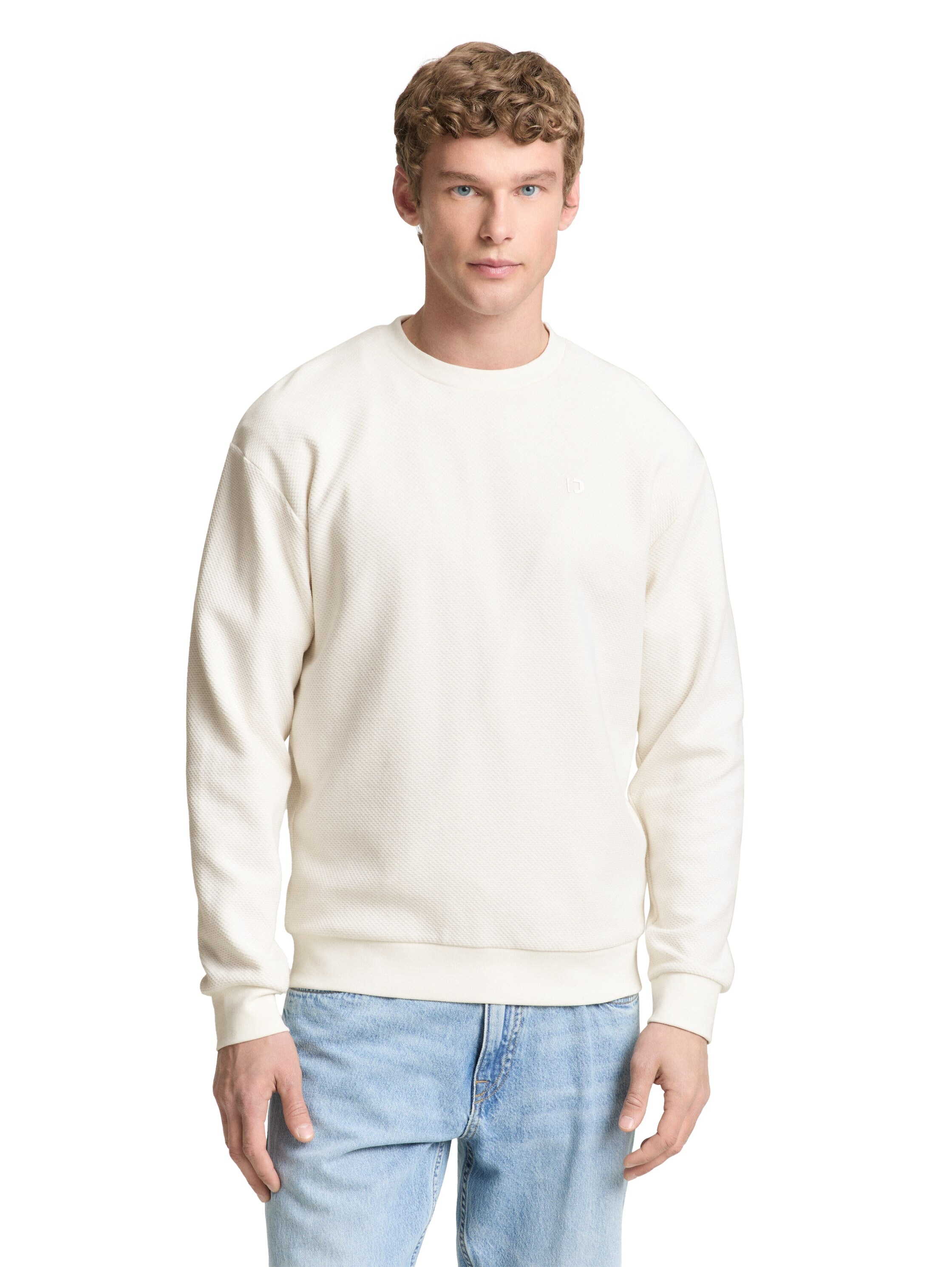 Image of TOM TAILOR Denim Sweatshirt, mit Logo Stickerei