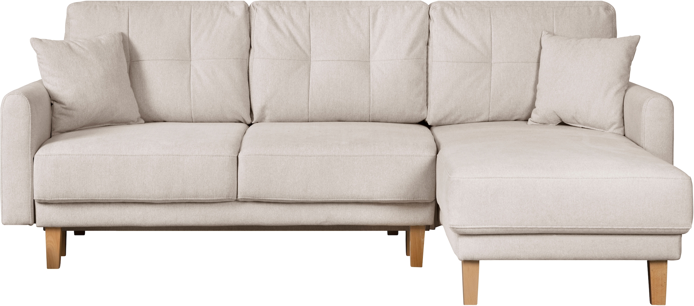 Home affaire Ecksofa »TRIPLO optionale Schlafsofa mit Bettkasten, Masse B/T/H: 234/164/89 cm«, L-Form wahlweise mit Bettfunktion - Liegefläche 132x210 cm