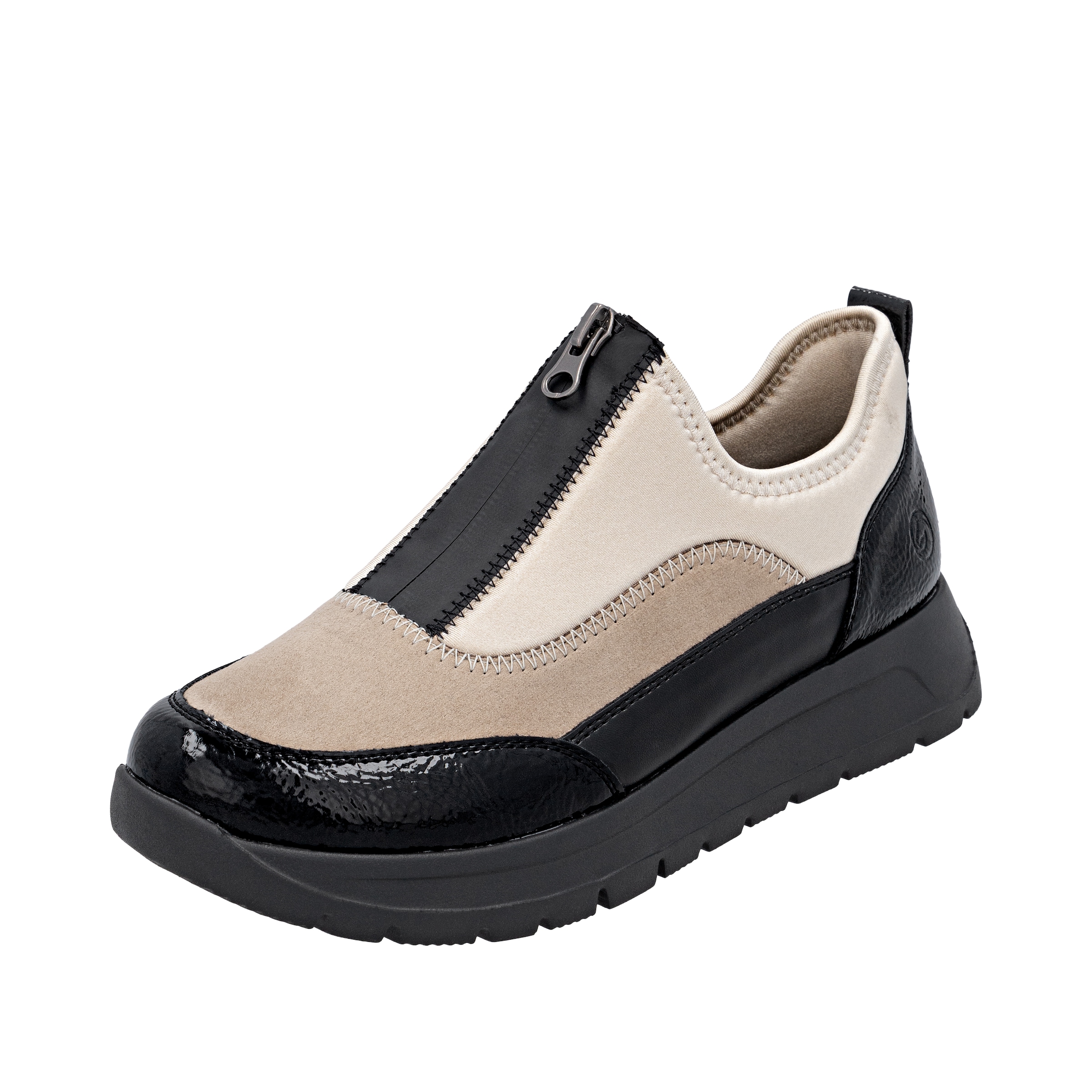 Remonte Plateausneaker  Halbschuh, Casual-Sneaker mit Lackdetails