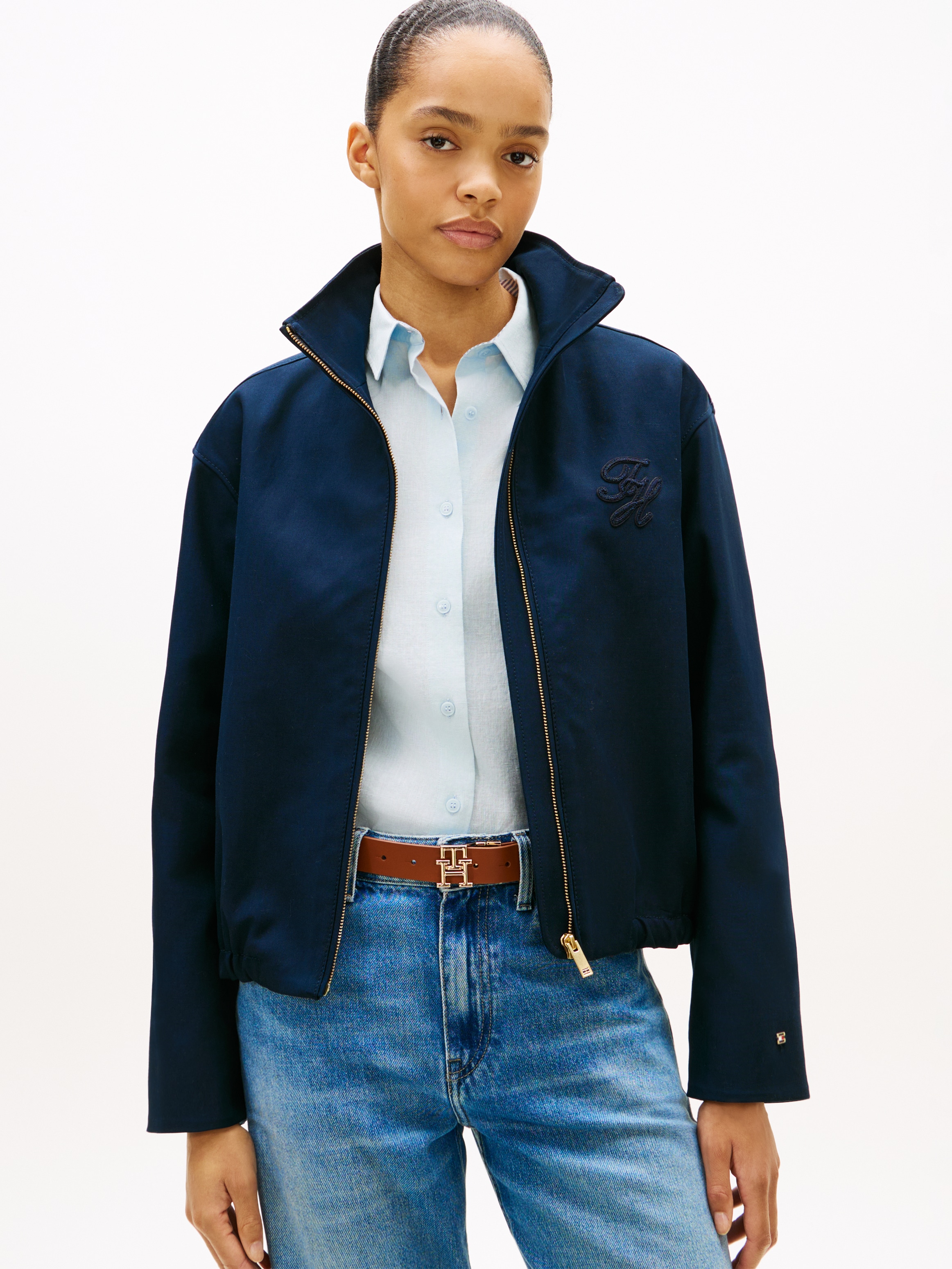 Image of Tommy Hilfiger Bomberjacke "TH COTTON BOMBER" mit Reissverschluss