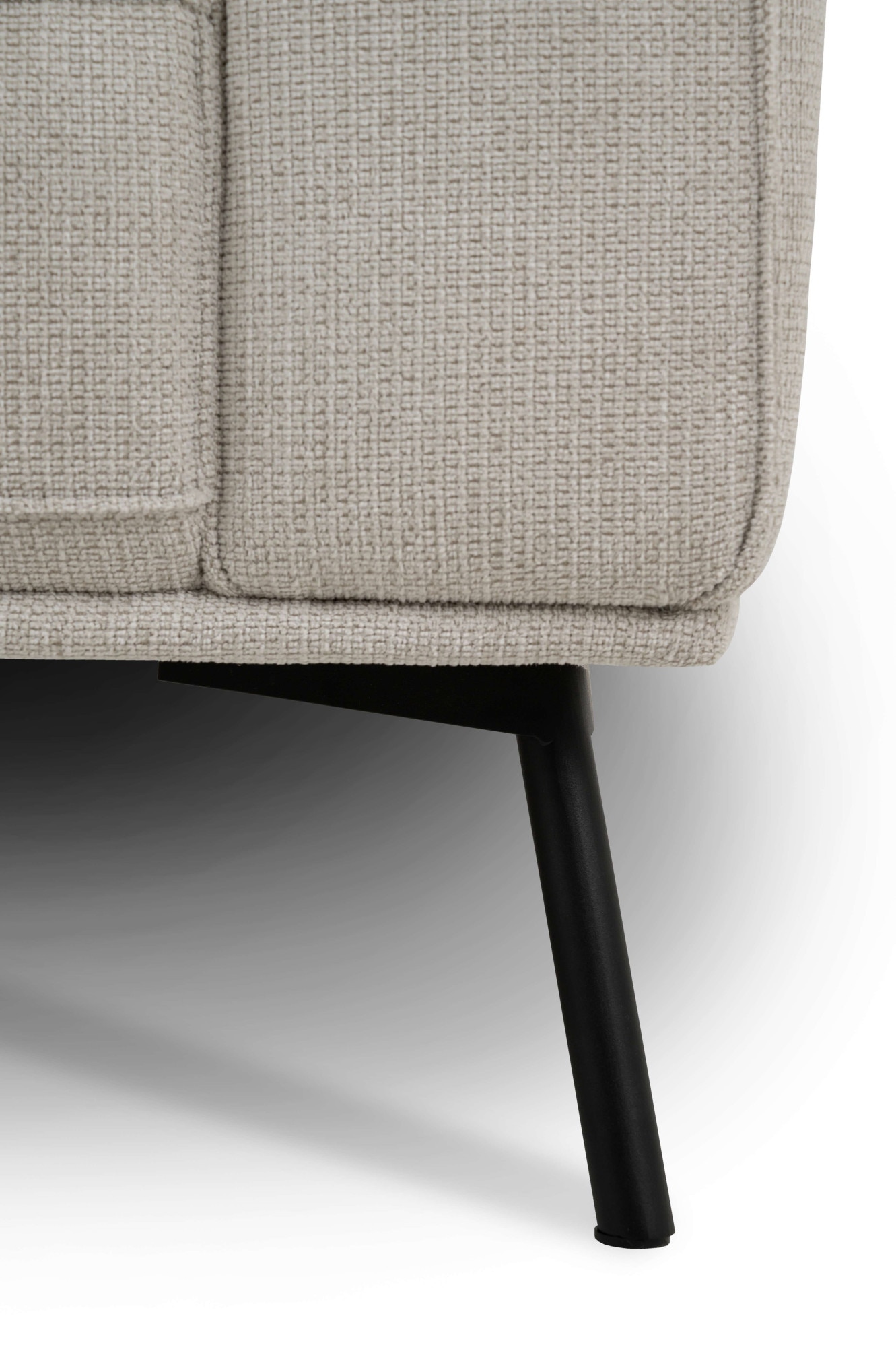GOODproduct Canapé d'angle »Vosby« 260 cm, Chenille,  mit dekorativer Kedernaht, Wellenunterfederung