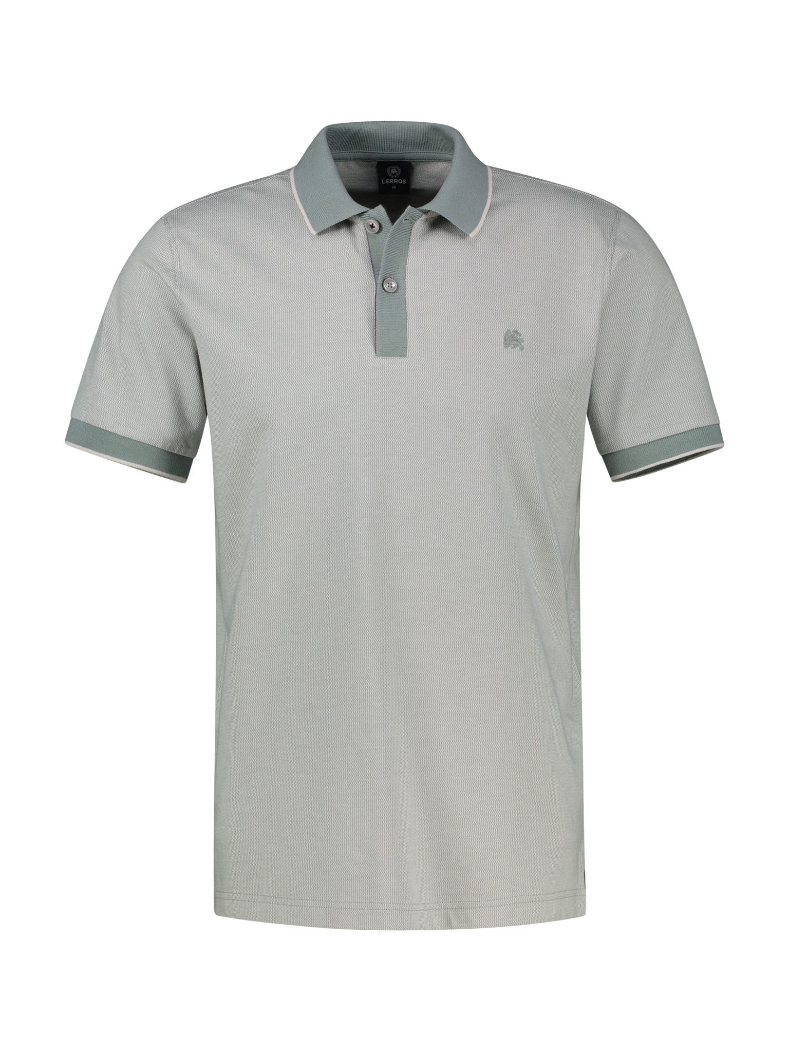 Image of LERROS Poloshirt Kurzarm mit Logostickerei und abgesetzten Ärmeln und Kragen