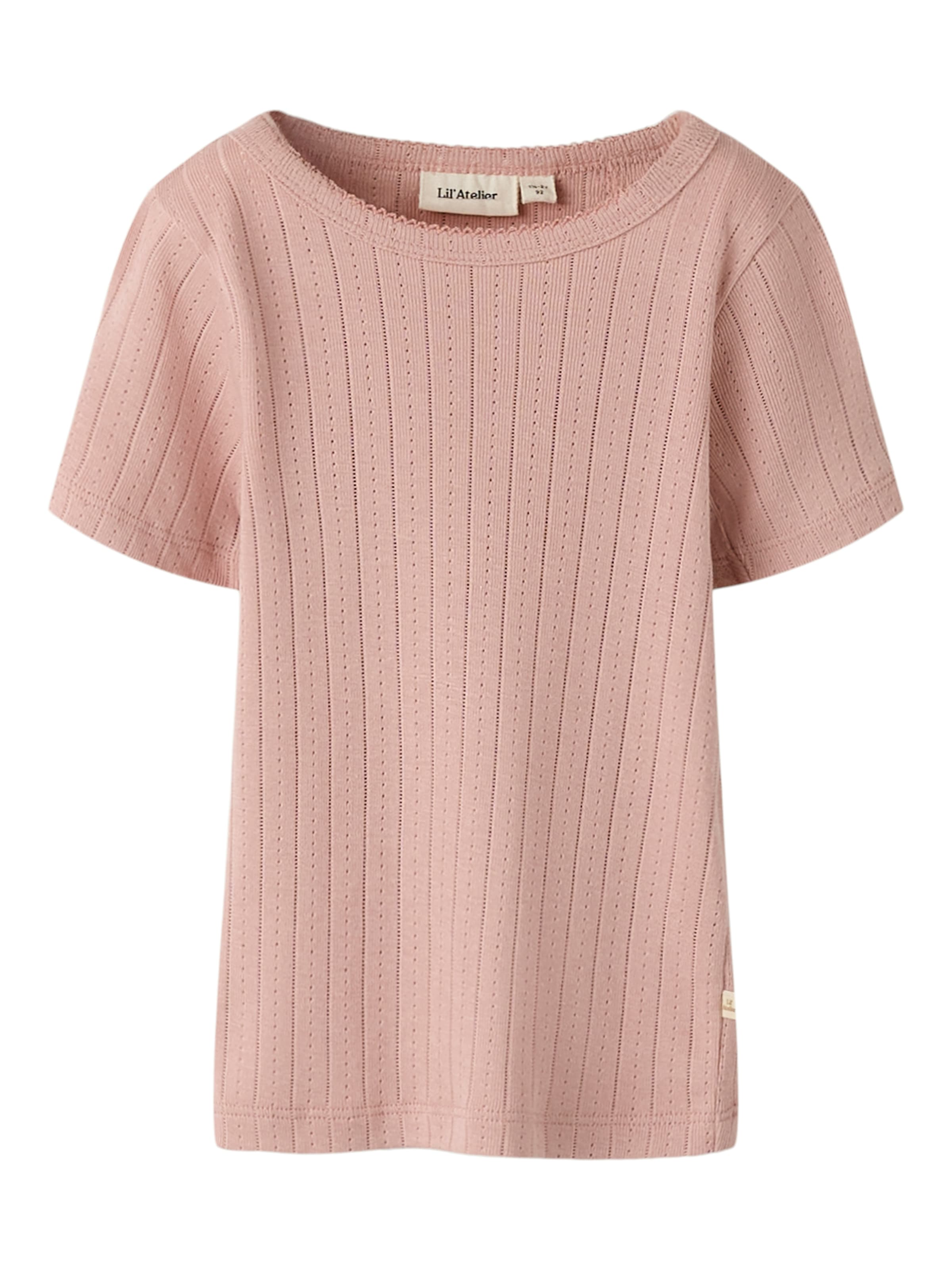 Image of Lil Atelier T-Shirt "NMFRACHEL SS SLIM TOP LIL NOOS" Baumwollmischung, regular fit