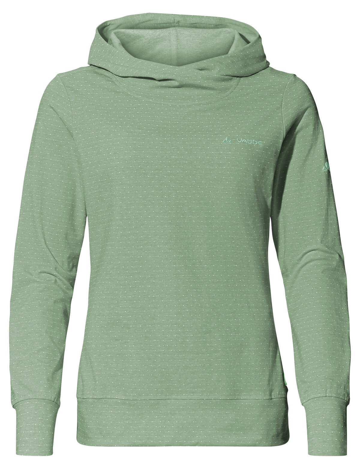 VAUDE Kapuzensweatshirt »WOMEN'S TUENNO PULLOVER«, (1 tlg.), Logoprägung auf dem Arm