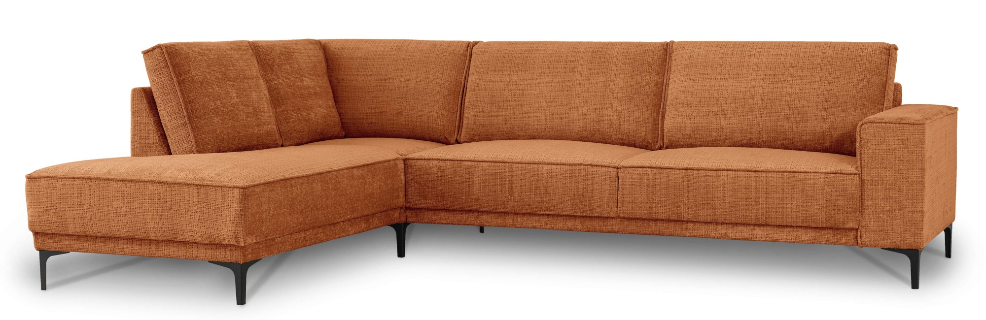 GOODproduct Ecksofa »OLAND Chenille L-Form, B: 289 cm, Skandi-Design« Struktur, Flachgewebe, Luxus-Microfaser, Boucle