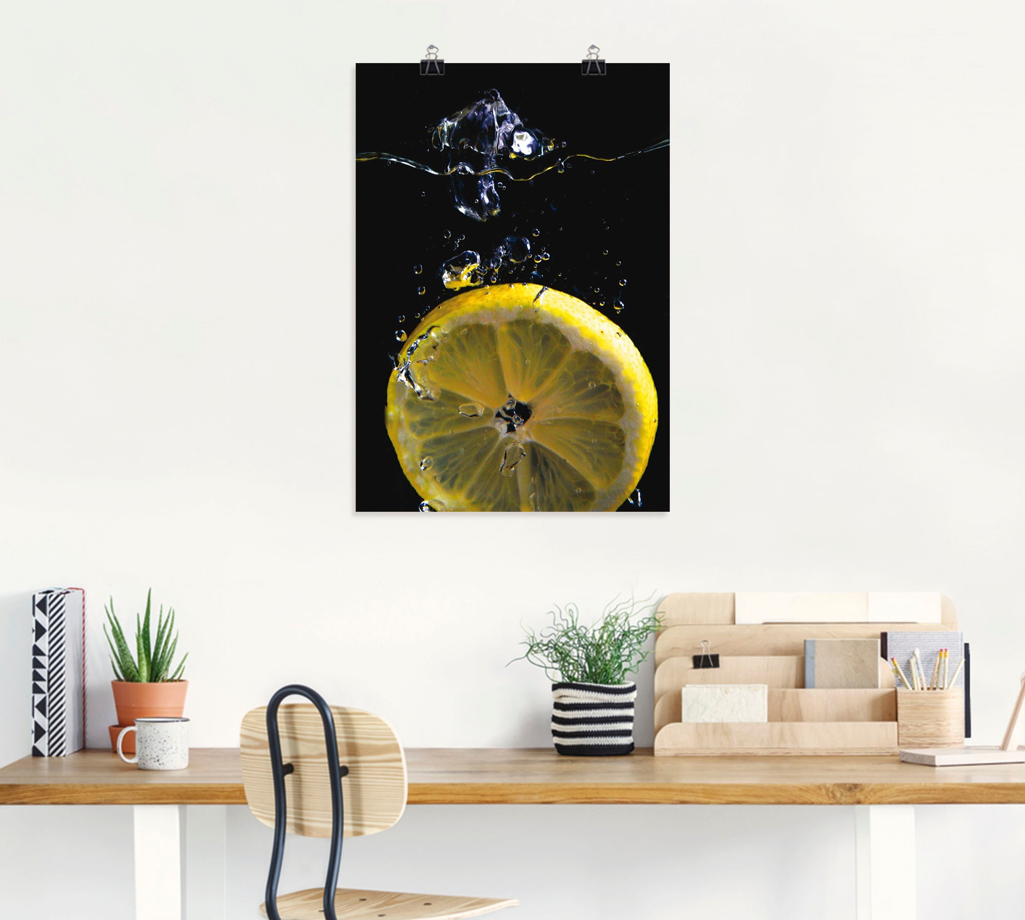 Artland Wandbild »Zitrone«, Lebensmittel, (1 St.), als Alubild, Outdoorbild, Leinwandbild, Poster in verschied. Grössen