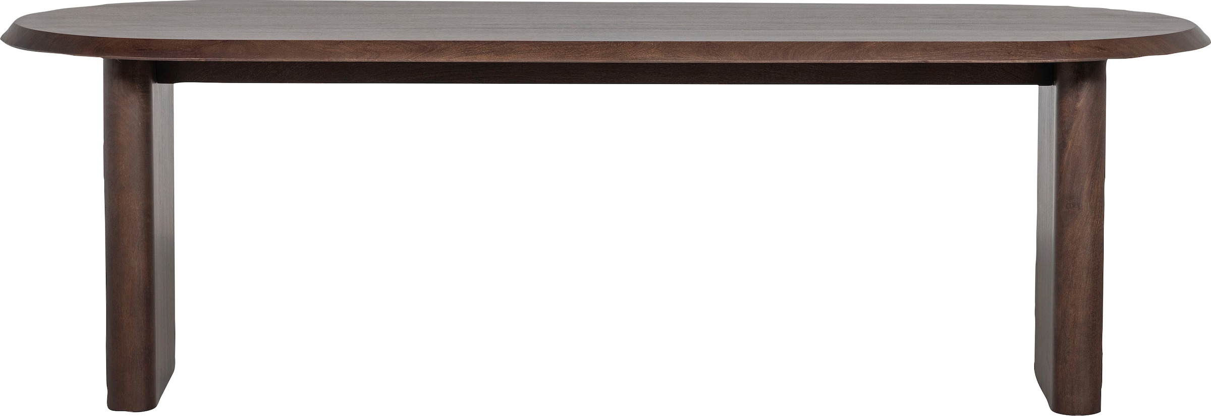 WOOOD Esstisch »Ellips« abgeflachter Kante, aus Mangoholz, Breite 240 cm