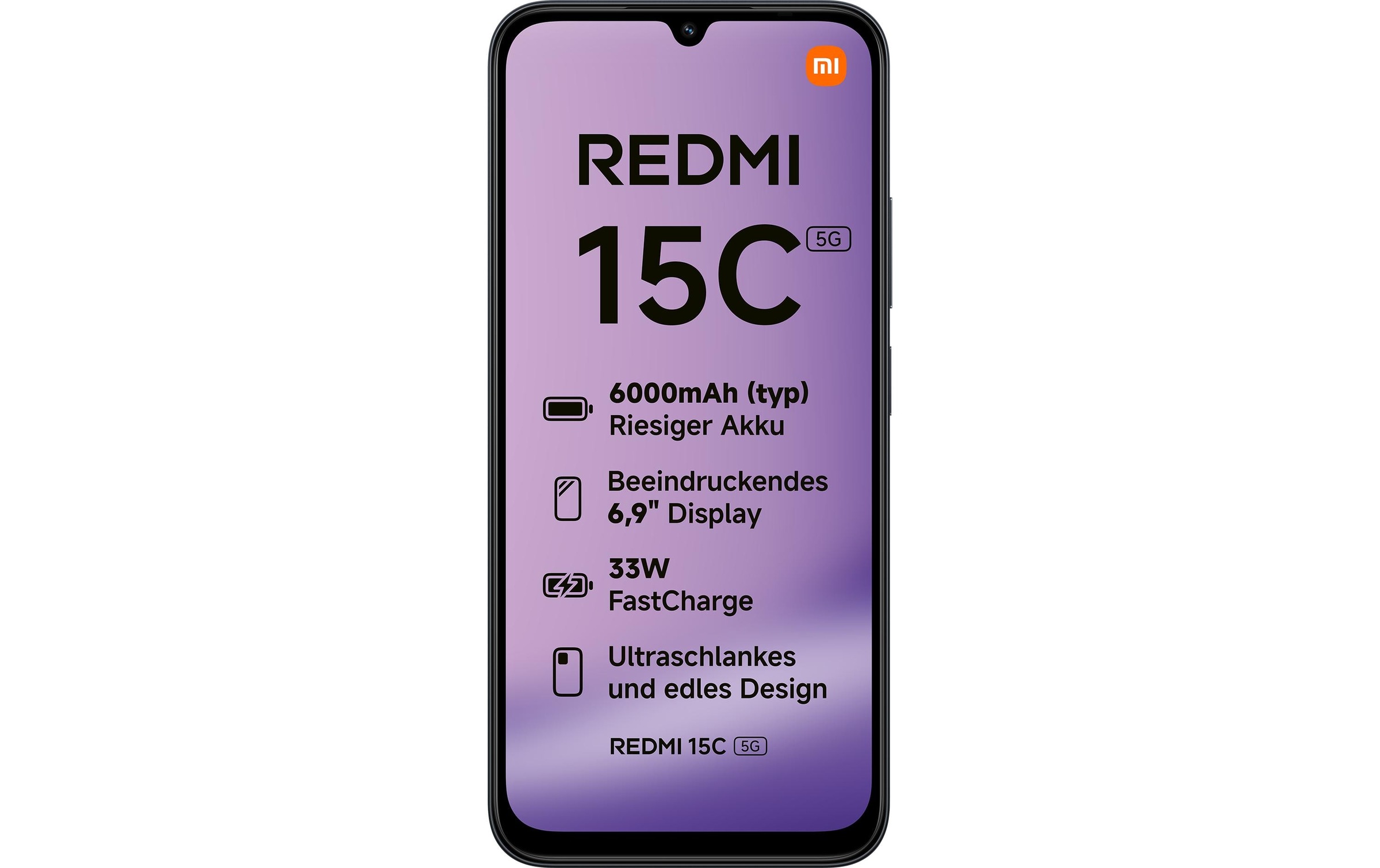 Xiaomi Smartphone »Redmi 15C 4GB 128GB Black« Schwarz