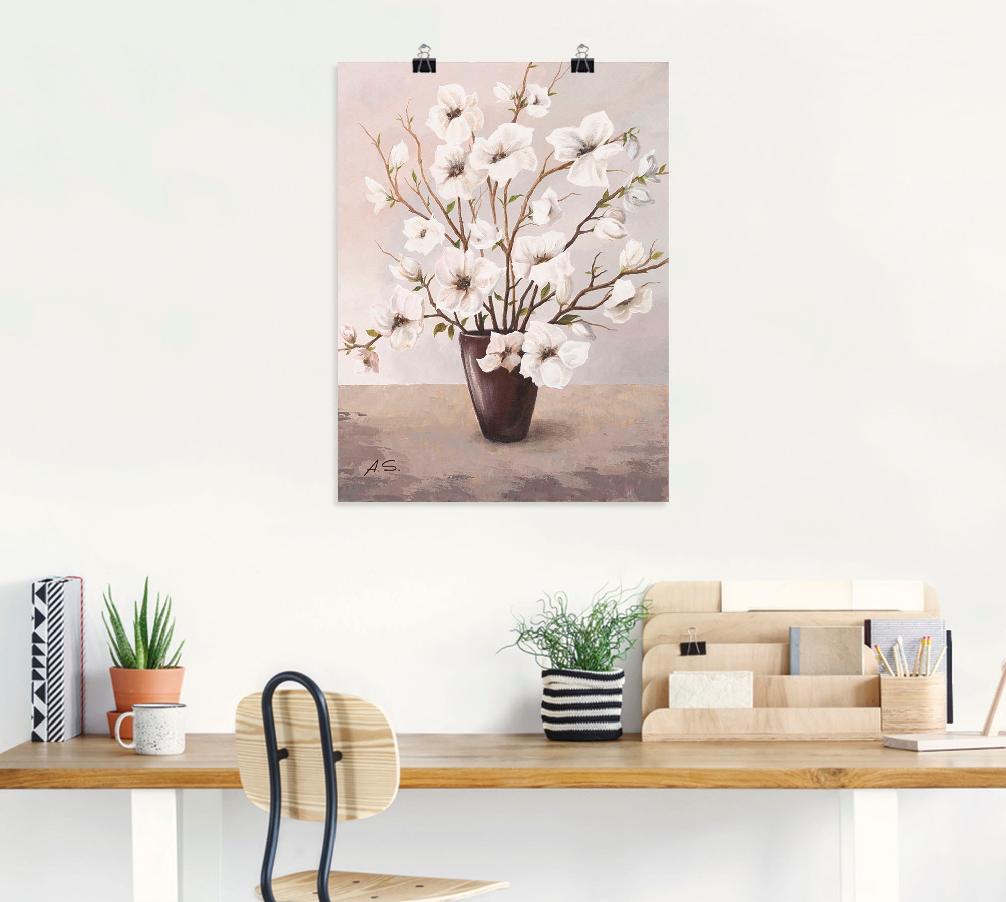 Artland Wandbild »Magnolien« Blumen 1 Stk. tlg. als Leinwandbild, Poster in verschied. Grössen