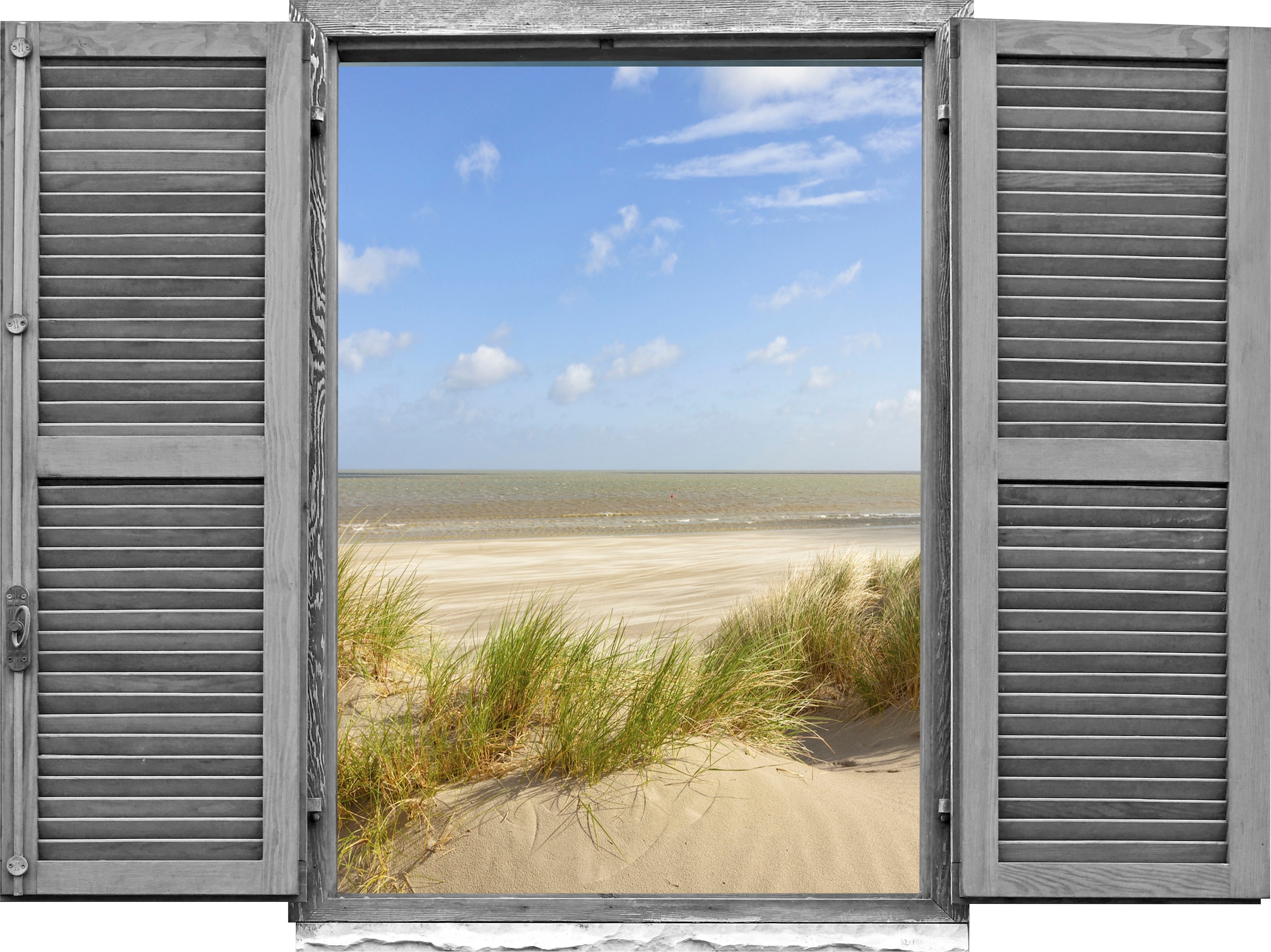 Image of queence Wandtattoo "Düne" Wandsticker, Wandbild, selbstklebend, 3D, Fenster