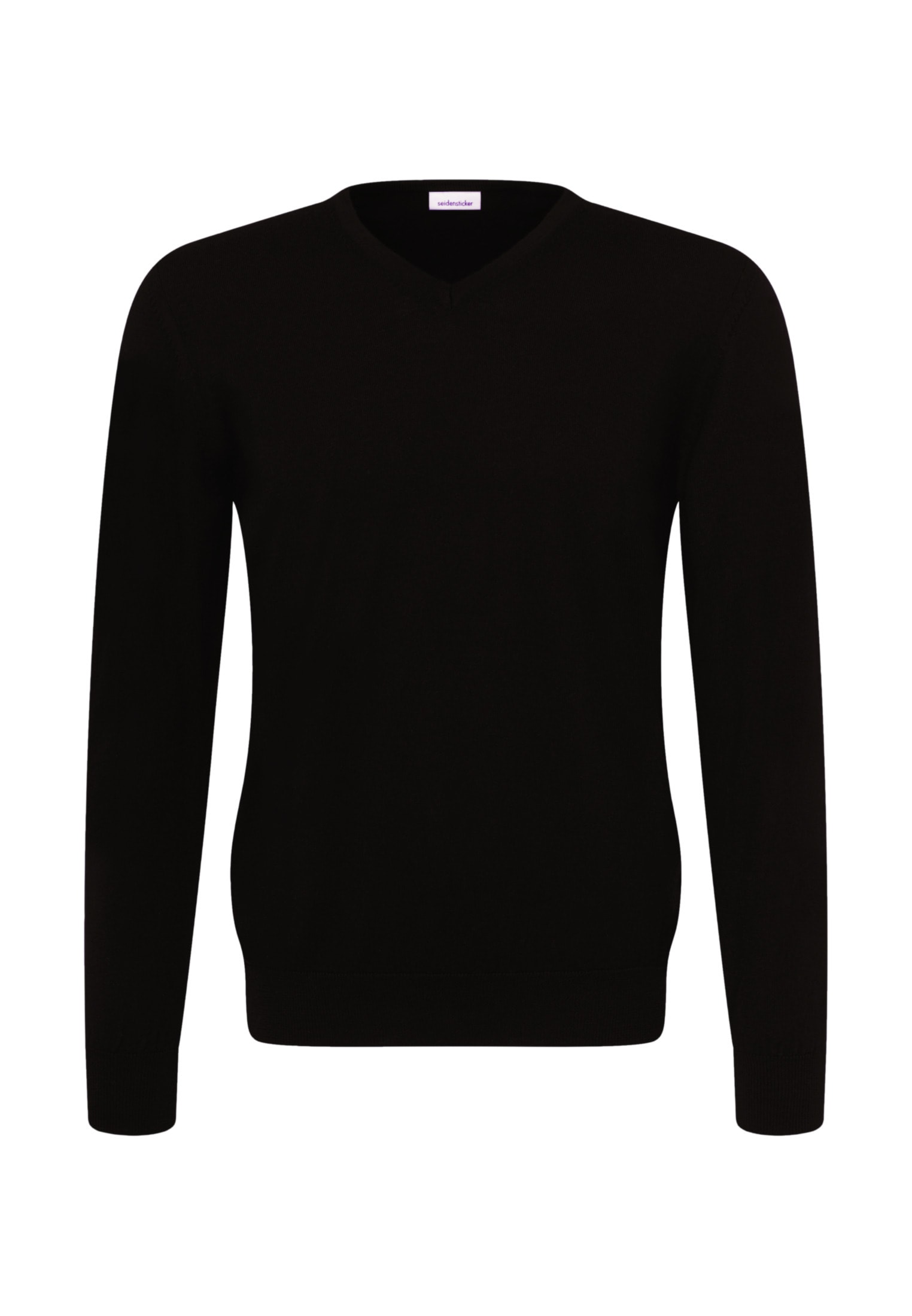 seidensticker Pull en tricot »Schwarze Rose« 1/1 V-Neck Uni