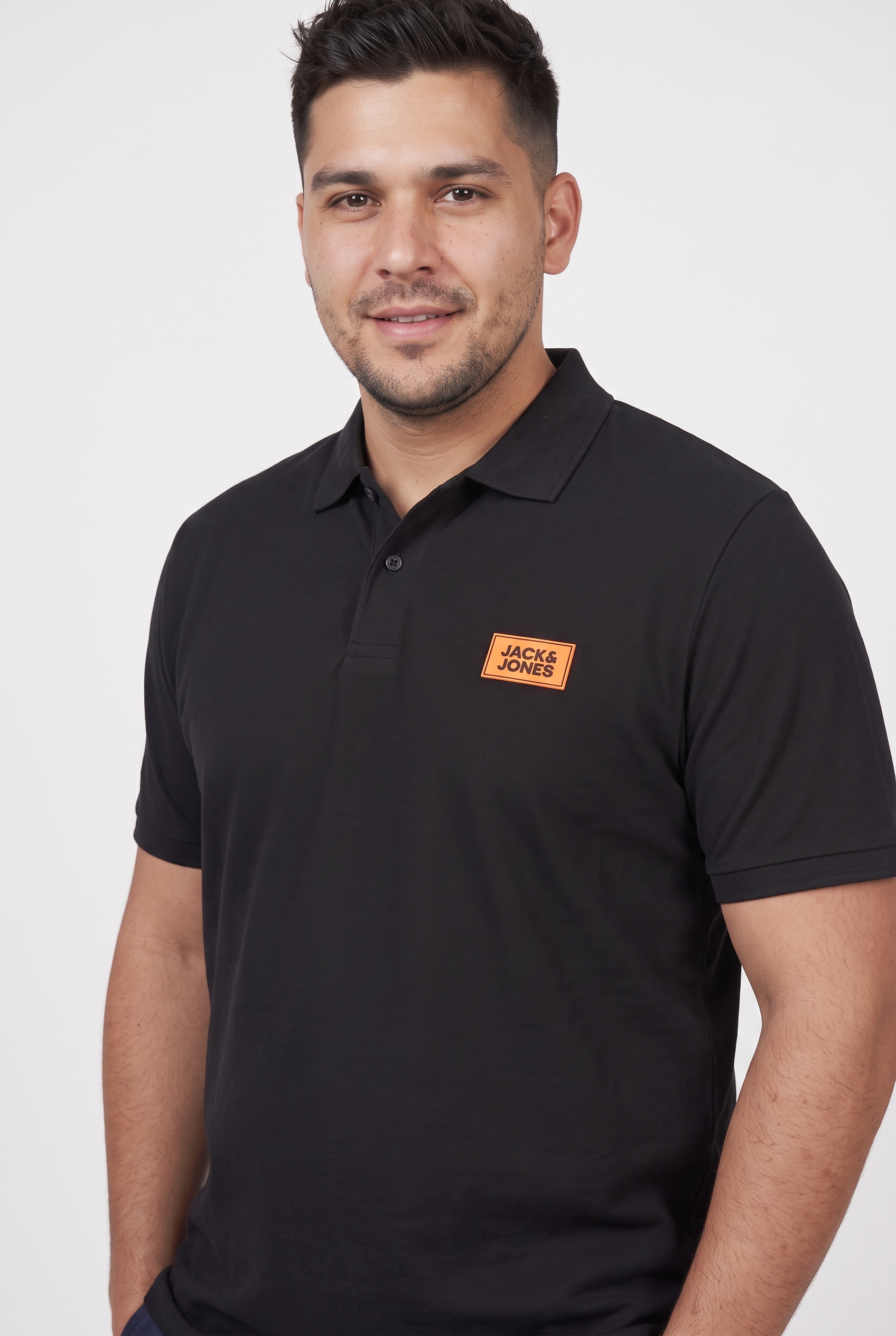 Jack & Jones PlusSize Poloshirt »JJRUSH POLO SS PLS« Baumwolle, regular fit