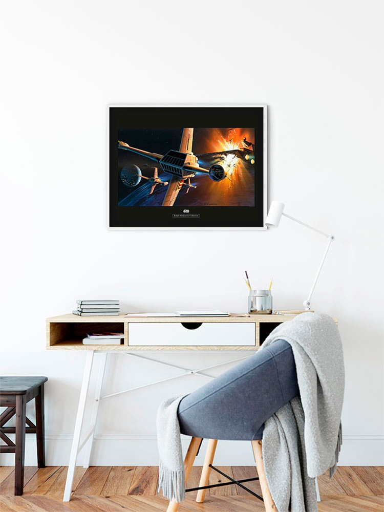 Komar Bild »Star Wars Classic RMQ Endor Orbit War«, Star Wars, (1 St.), Wandbild zur Dekoration im Kinderzimmer - ohne Rahmen