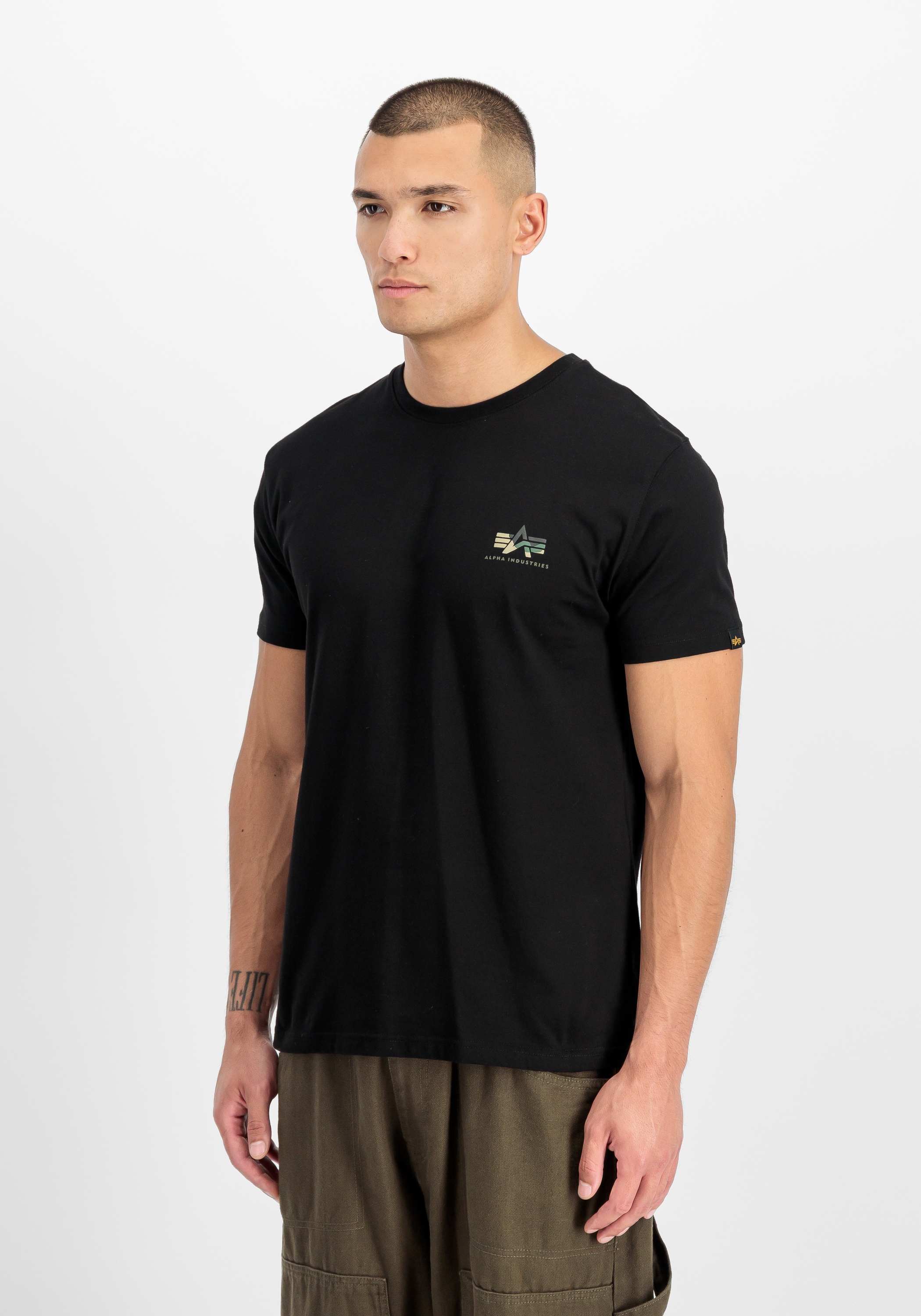 Image of Alpha Industries T-Shirt "Camo Print T-Shirt"