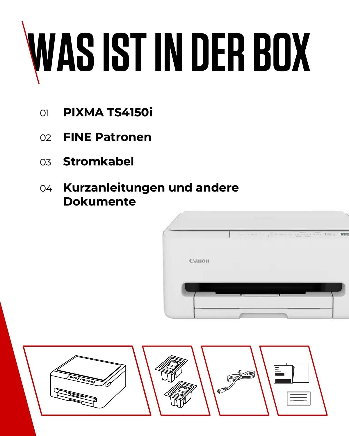 Canon Imprimante multifonctions »PIXMA TS4150i«