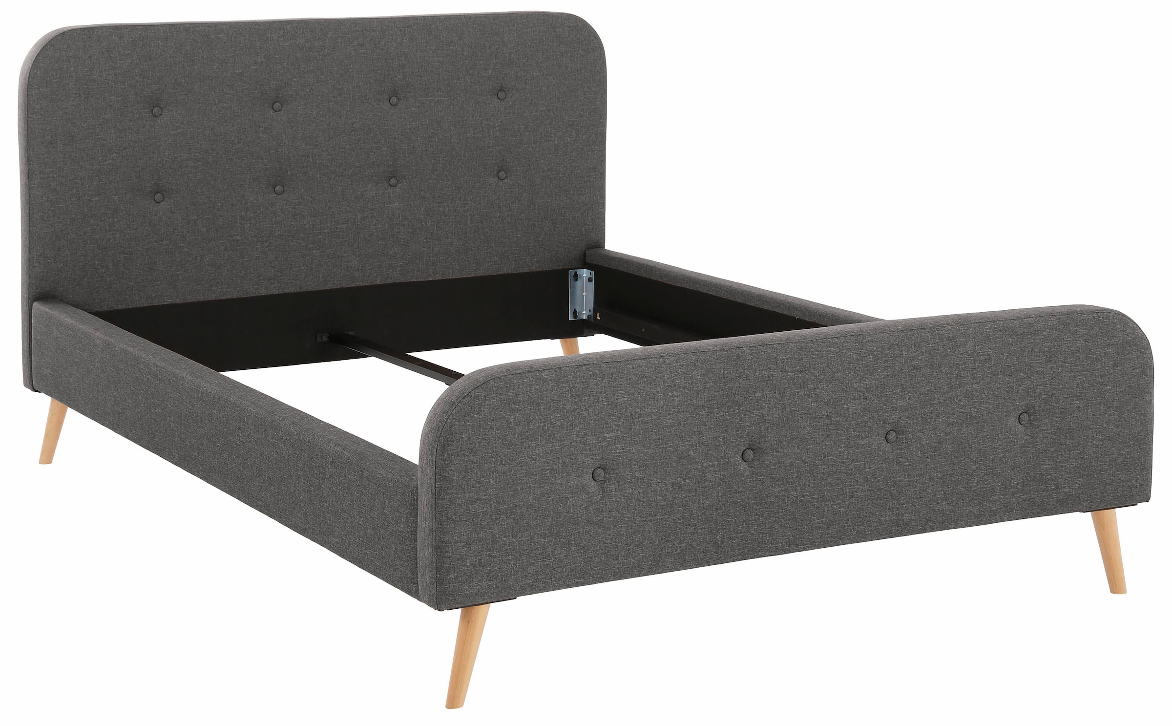 Home affaire Lit rembourré »Amrum« mit aufwendiger Knopfleiste am gepolstertem Kopf-und Fussteil