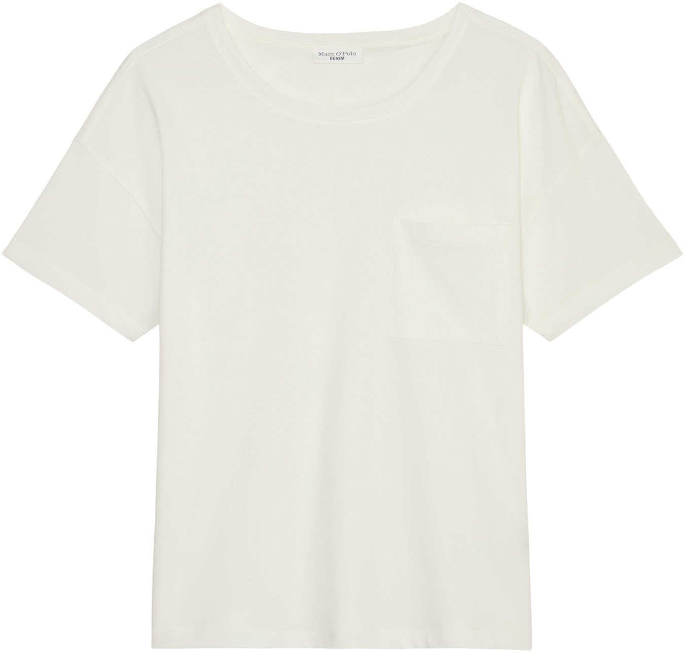 Marc O'Polo DENIM T-Shirt, schlichtes Design, Brusttasche