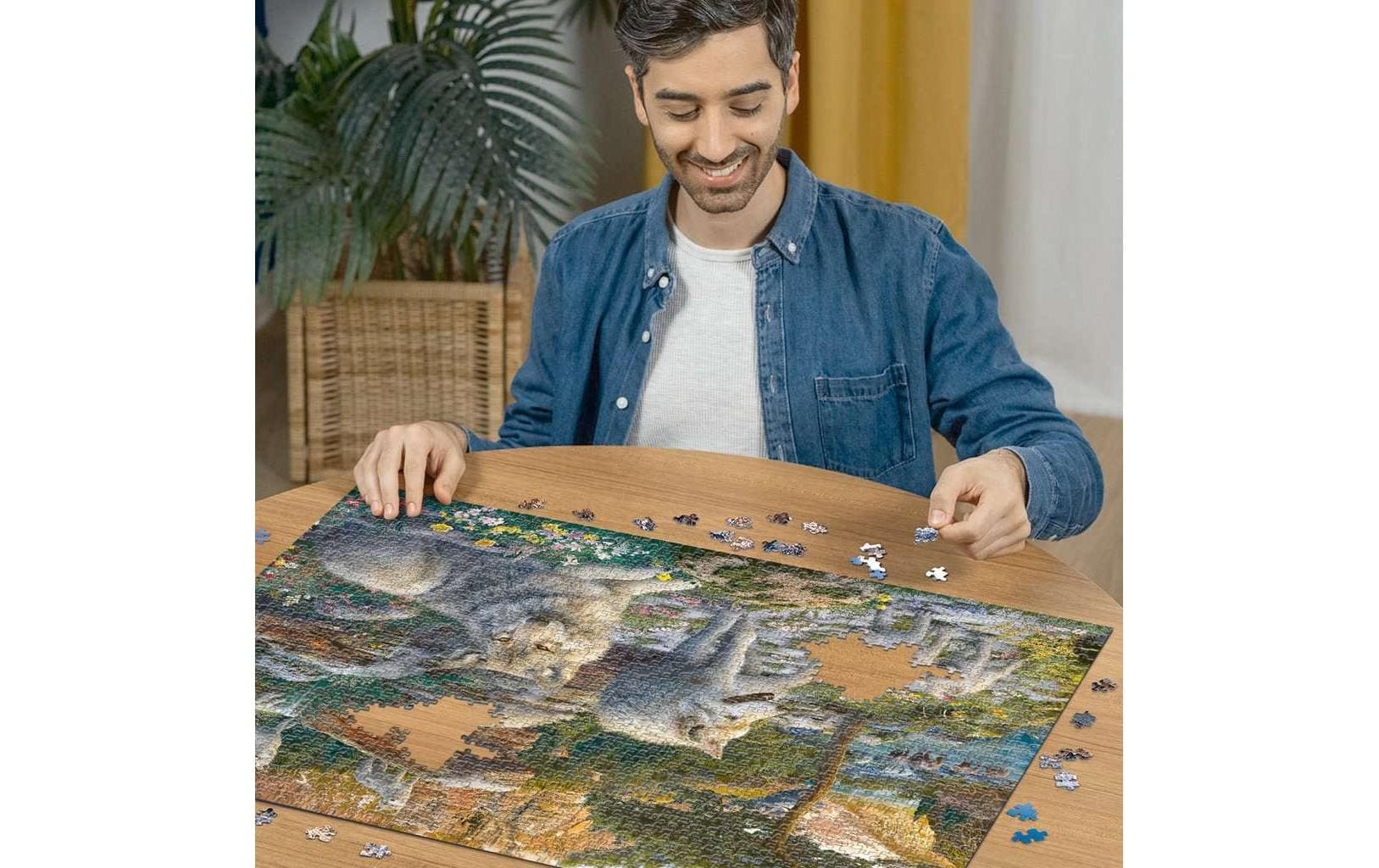 Ravensburger Puzzle »Wolfsrudel im Frühlingserwachen«