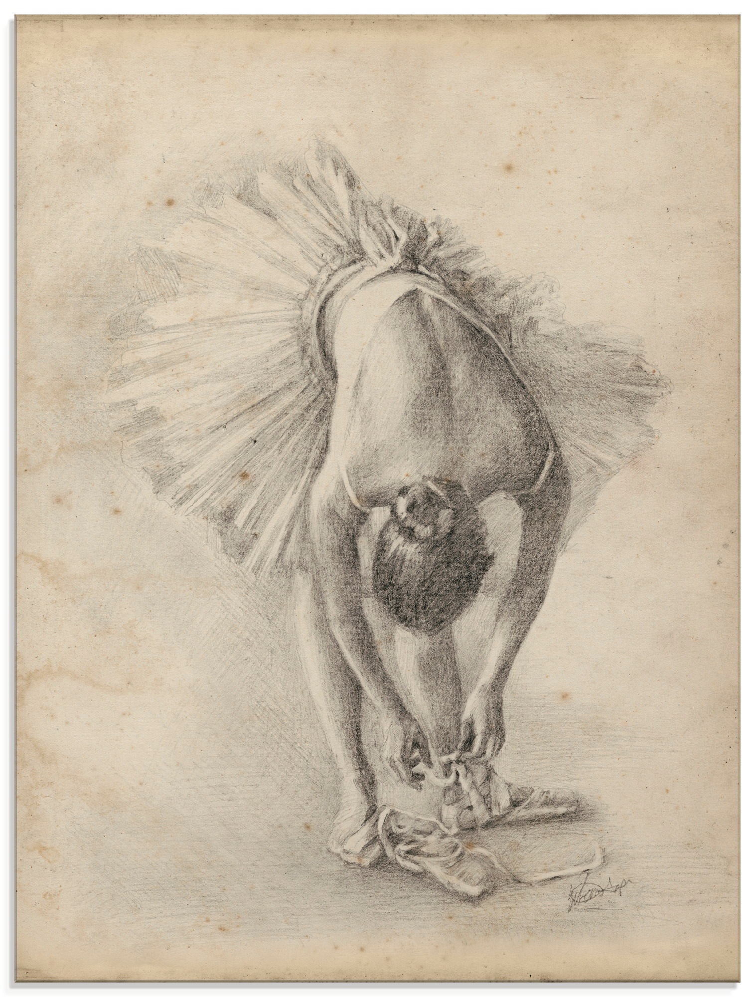 Image of Artland Glasbild »Antike Ballerina Übung I«, Sport, (1 St.) bei Ackermann Versand Schweiz