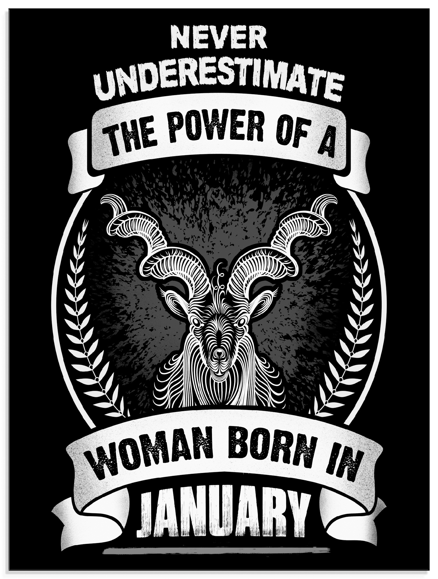 Image of Artland Glasbild »Sternzeichen Mottospruch Januar«, Sprüche & Texte, (1 St.) bei Ackermann Versand Schweiz