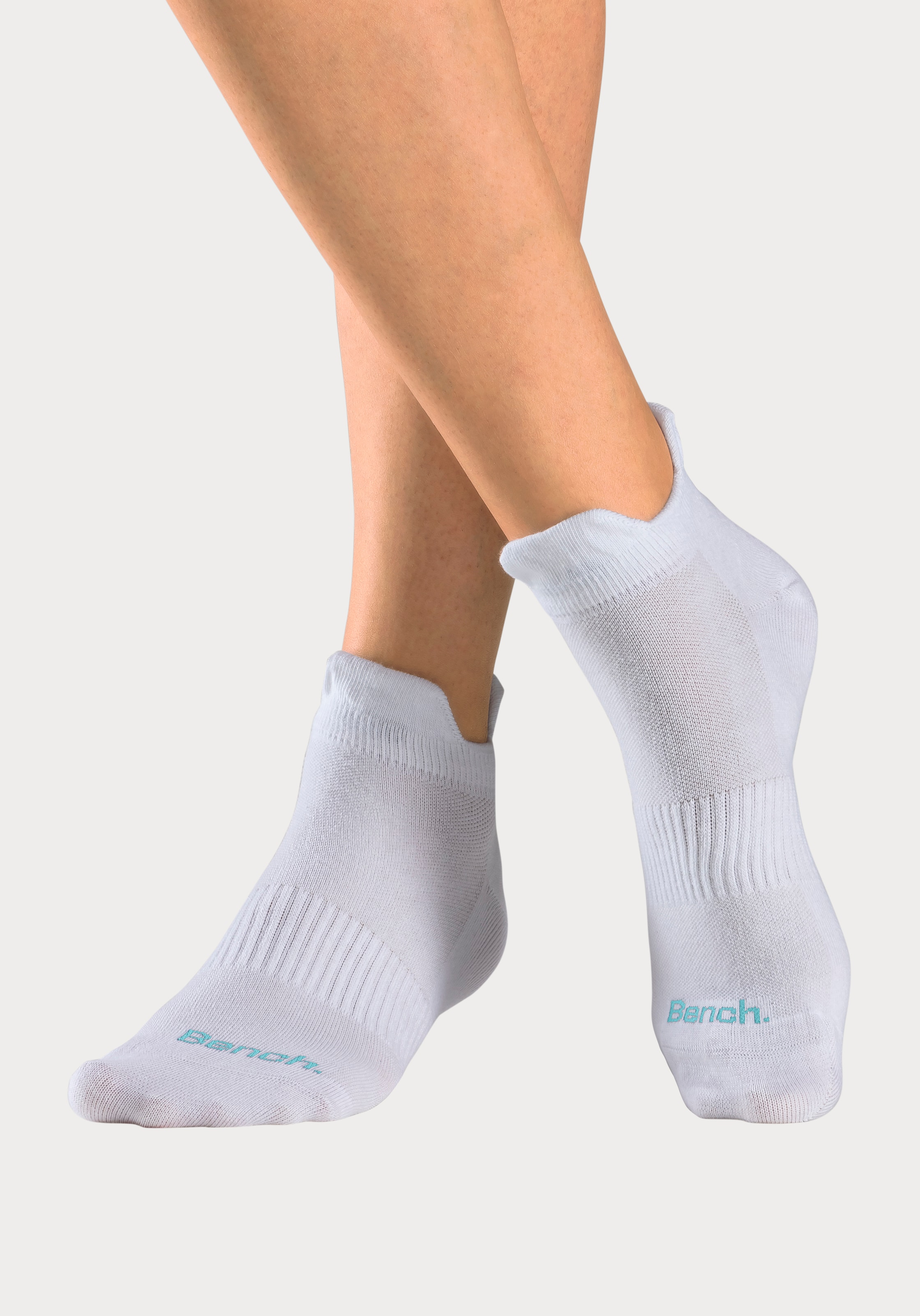 Bench. Chaussettes de baskets Packung, 6 cuis tlg. mit feiner Mesh Konstruktion und Mittelfussgummi