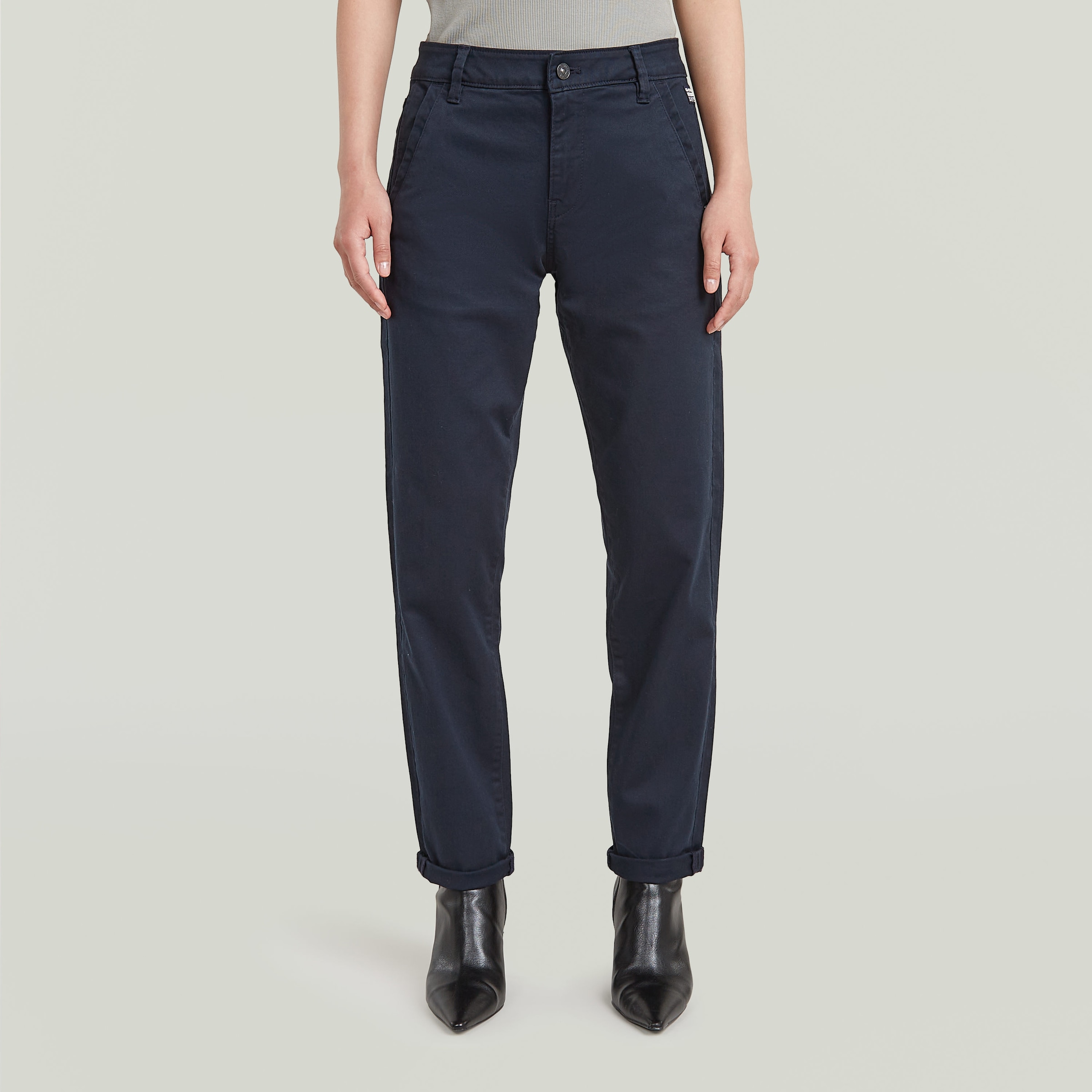 Image of G-STAR Chinohose "Kate Chino Boyfriend" mit Relaxed Fit an Hüfte und Oberschenkeln