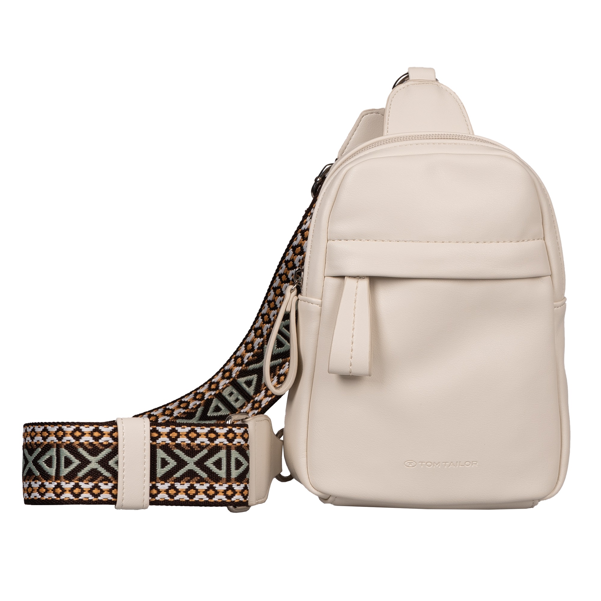 Image of TOM TAILOR Cityrucksack "Palina" aus weichem Lederimitat mit effektvollem Schulterriemen
