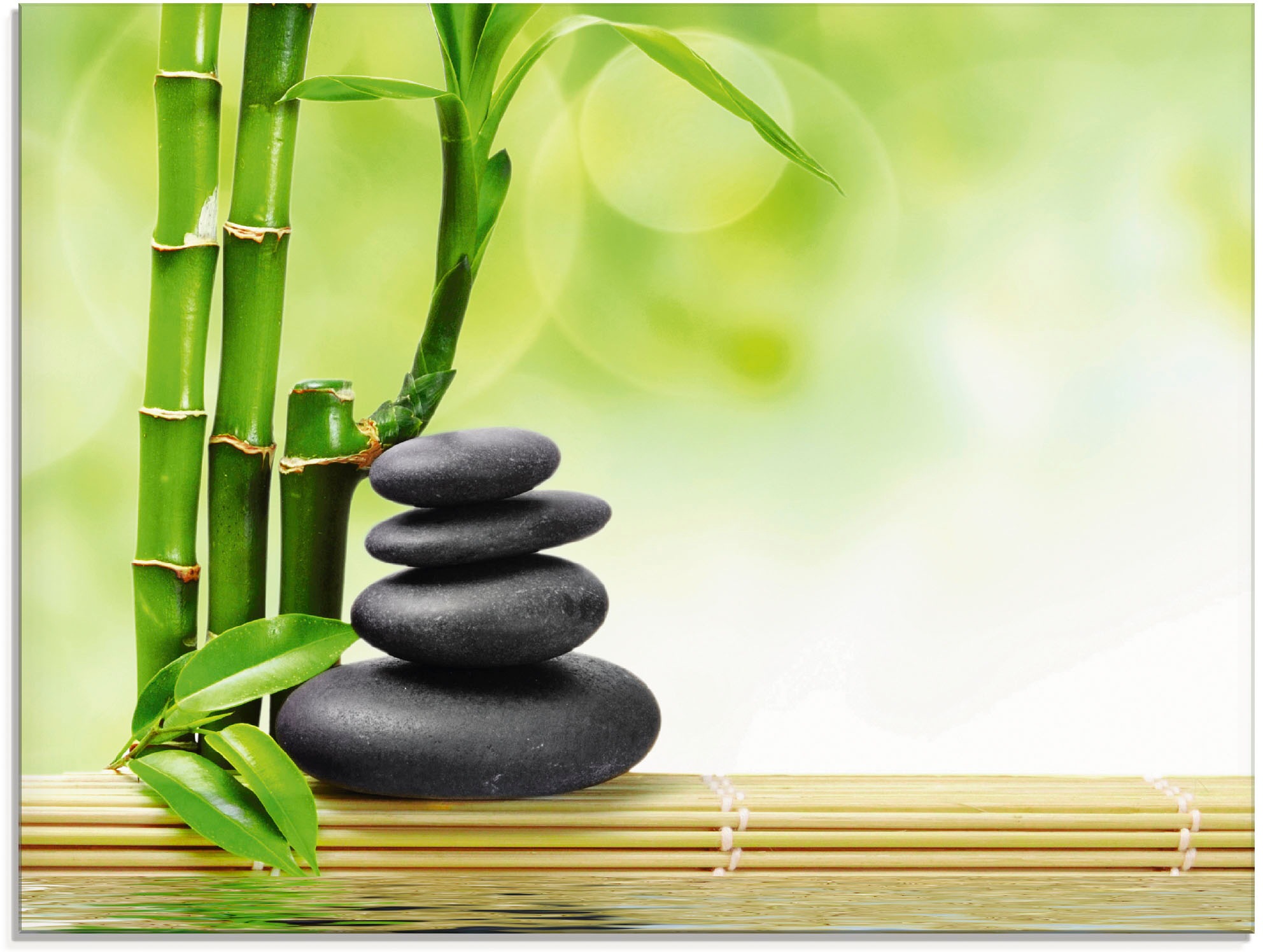 Artland Glasbild »Spa Konzept Zen Basaltsteine«, Zen, (1 St.), in verschiedenen Grössen