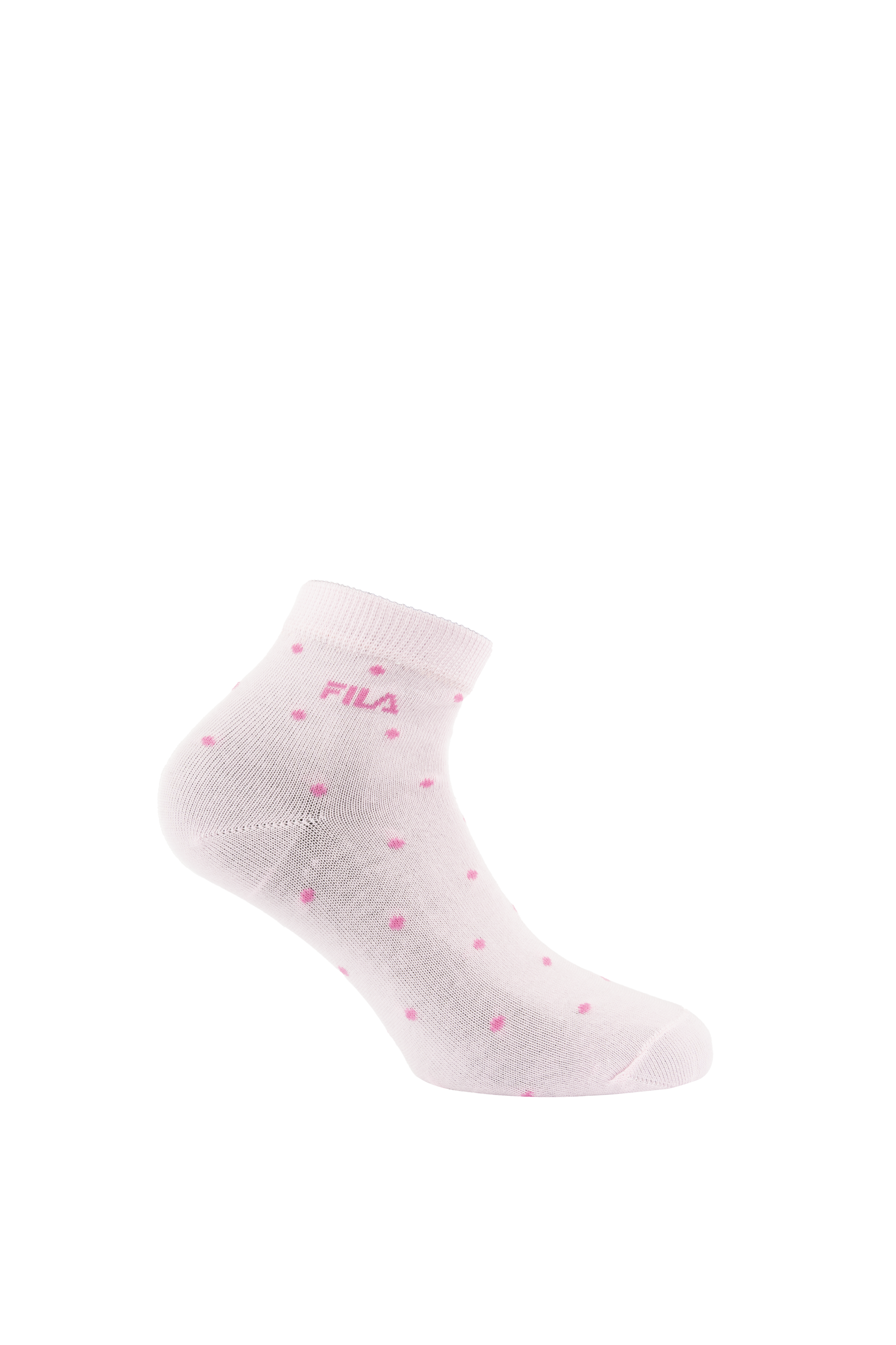 Fila Chaussettes courtes 3 paires,  avec bord-côte étroit, à pois, mélange coton