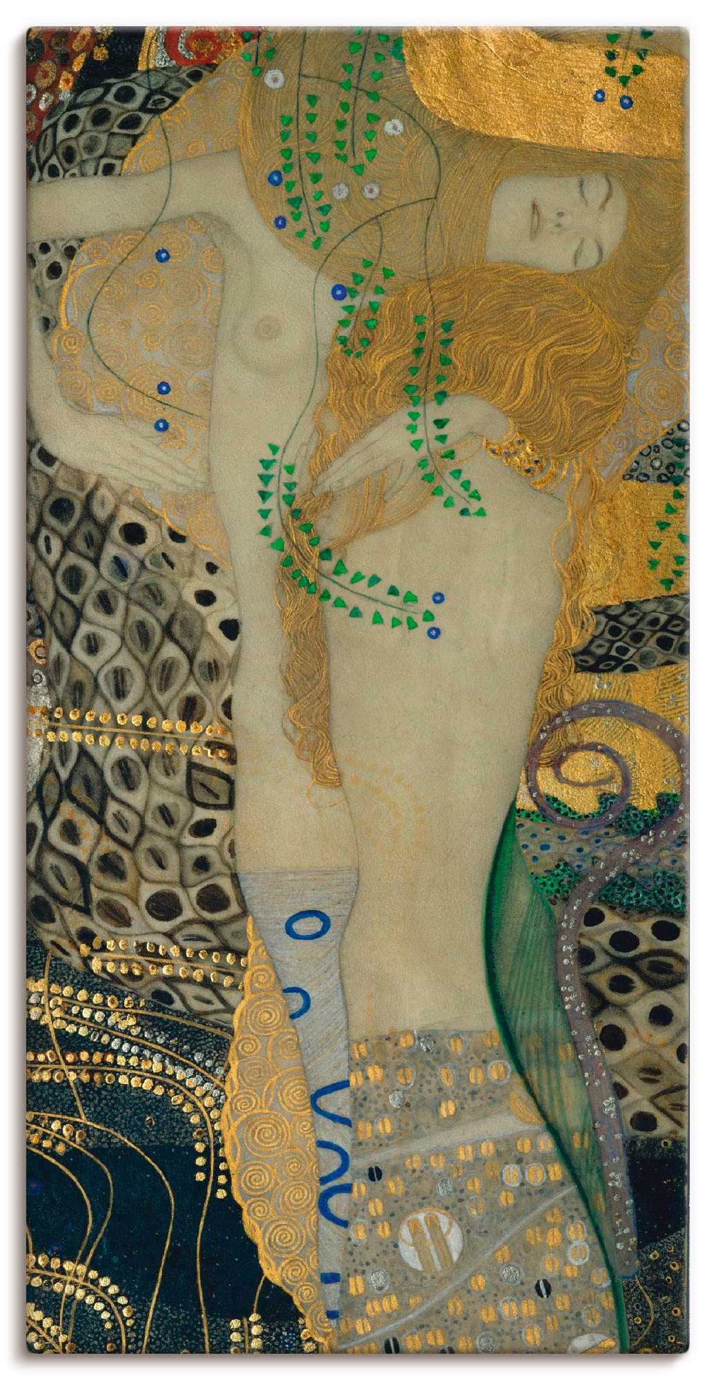 Image of Artland Leinwandbild "Wasserschlangen I" Frau 1 Stk. tlg. als Leinwandbild in verschied. Grössen