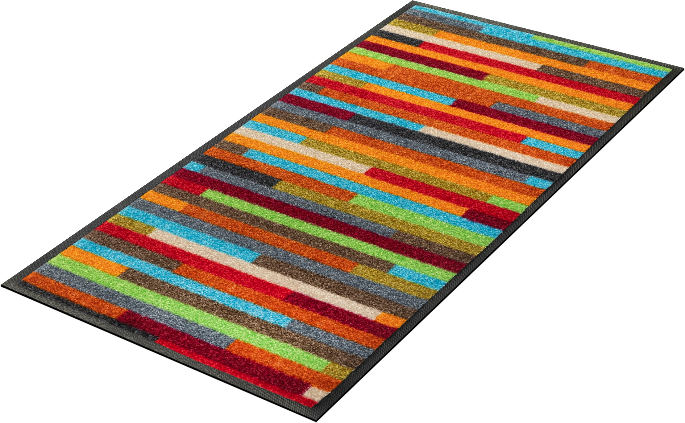 wash+dry by Kleen-Tex Tapis de sol »Mikado Stripes« Rectangulaire 7 mm Höhe Schmutzfangläufer, modernes Streifen Design, rutschhemmend, waschbar