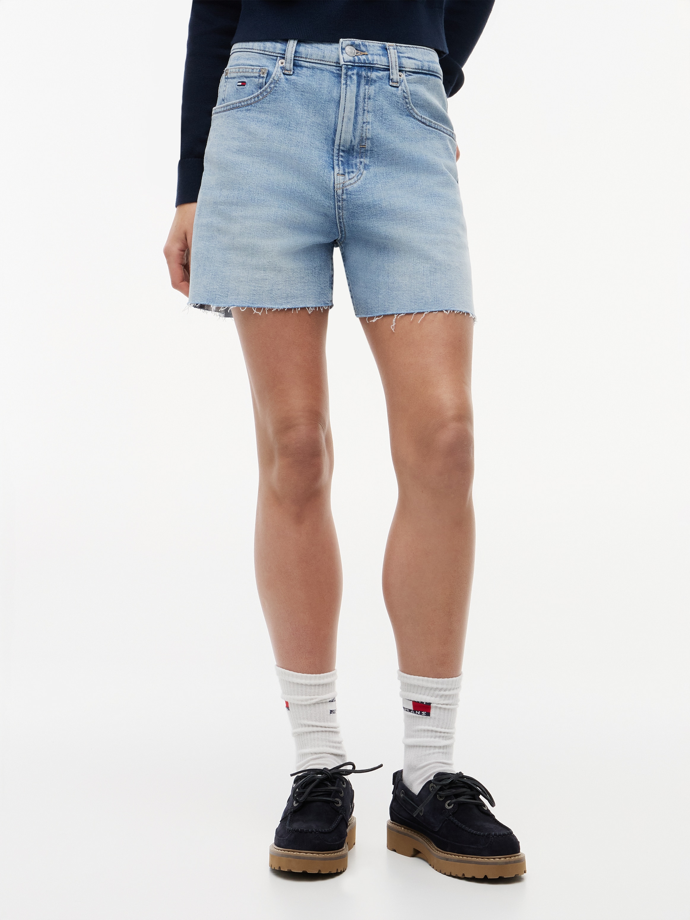 Image of Tommy Jeans Jeansshorts "MOM SHORT CJ8117" Baumwollmischung, Stretch, Mom Fit, high waist