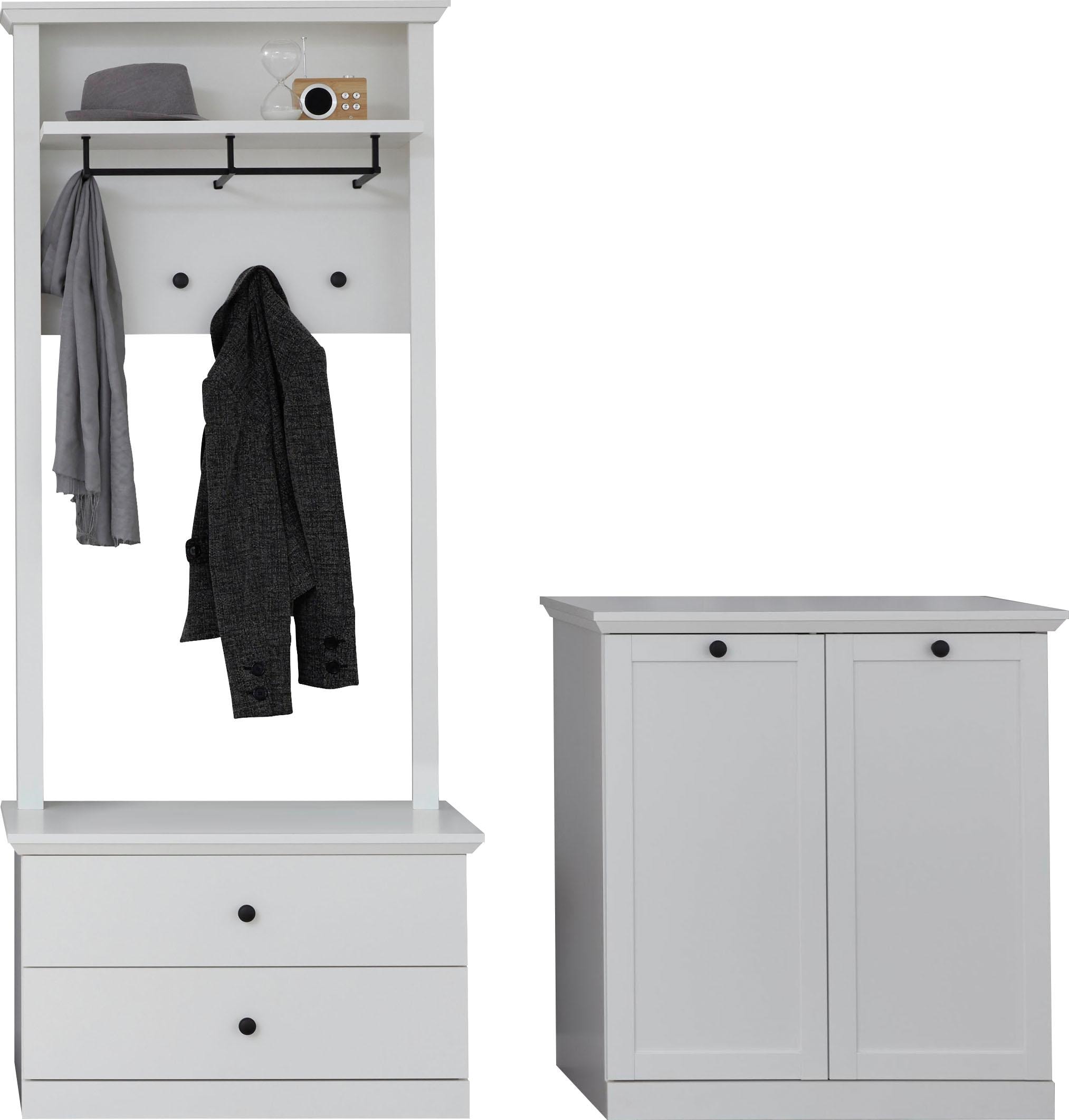 ♕ trendteam Garderoben-Set »Baxter«, (Set, 3 St.), zeitloser Landhausstil,  mit Vollauszug versandkostenfrei auf