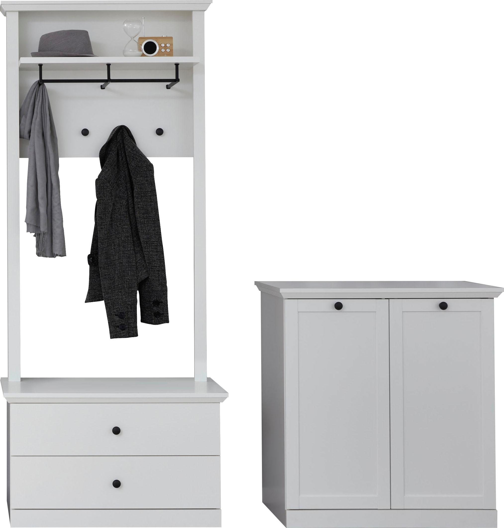 Image of trendteam Garderoben-Set »Baxter«, (Set, 3 St.), zeitloser Landhausstil, mit Vollauszug bei Ackermann Versand Schweiz