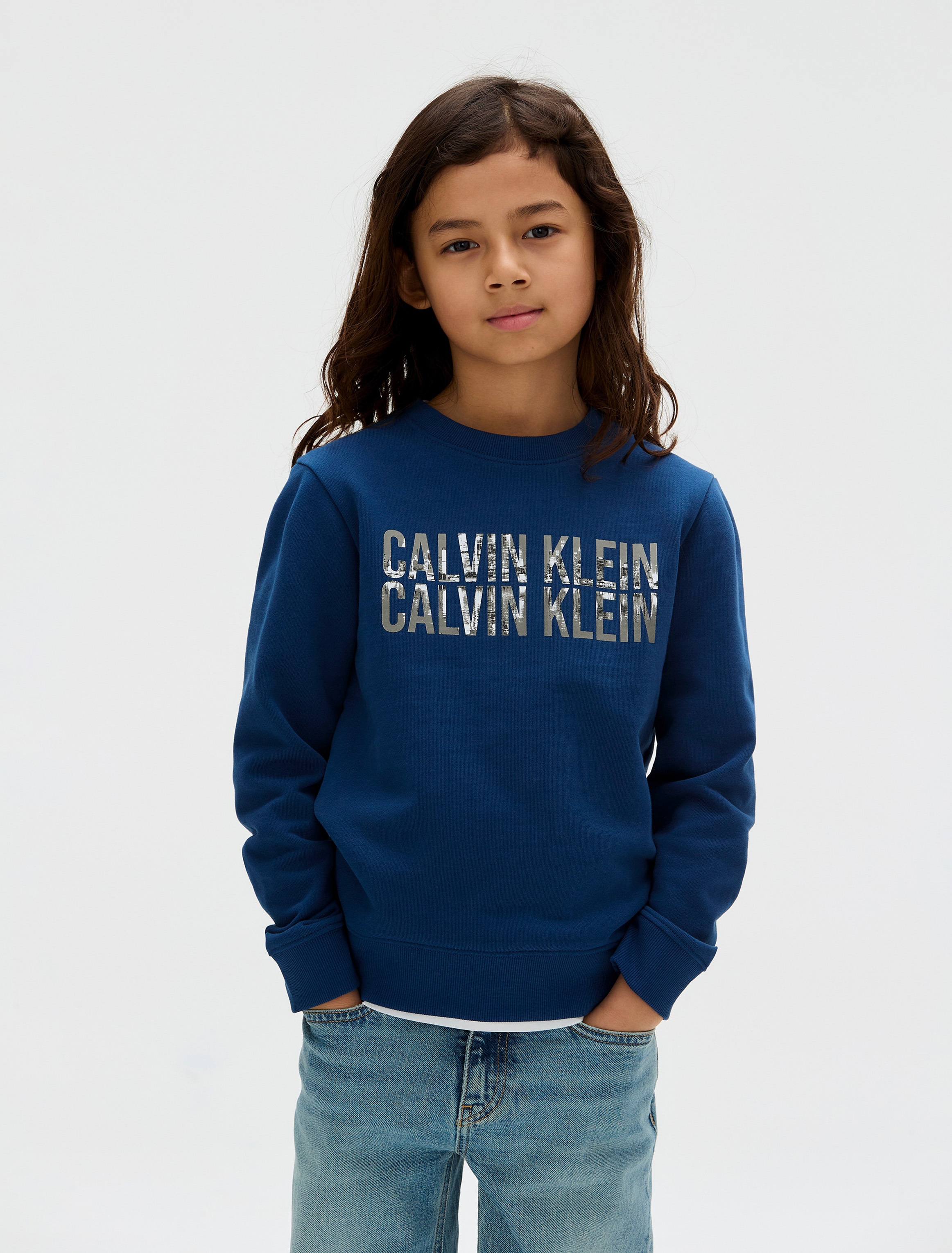 Image of Calvin Klein Sweatshirt "TERRY SEASONAL LOGO CN", für Kinder bis 16 Jahre, Fotodruck