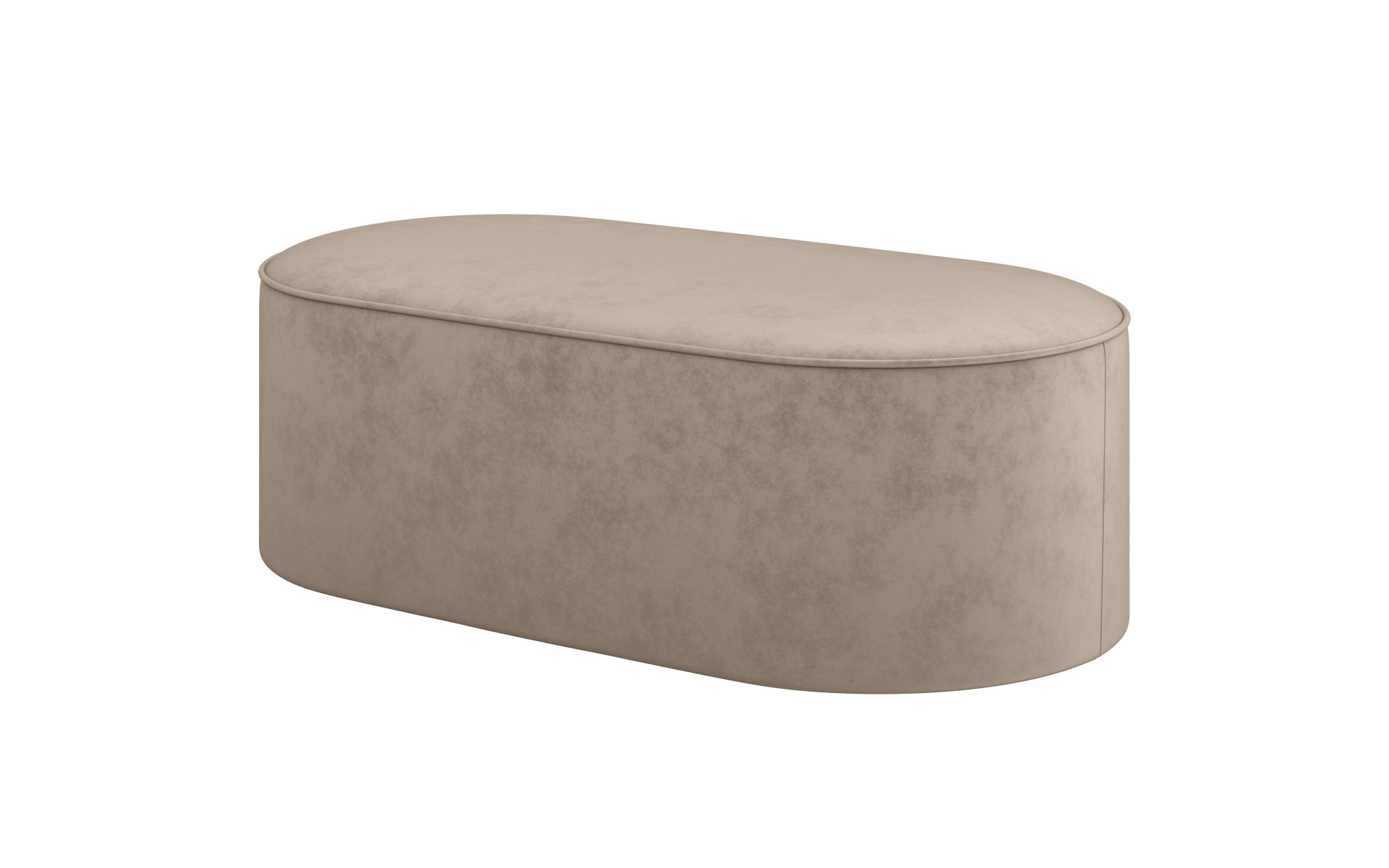 andas Polsterhocker »EIVIND Sitzhocker, Masse: B/T/H: 142/70/48 cm«, auch in Bouclé und Feincord, mit Wellenunterfederung