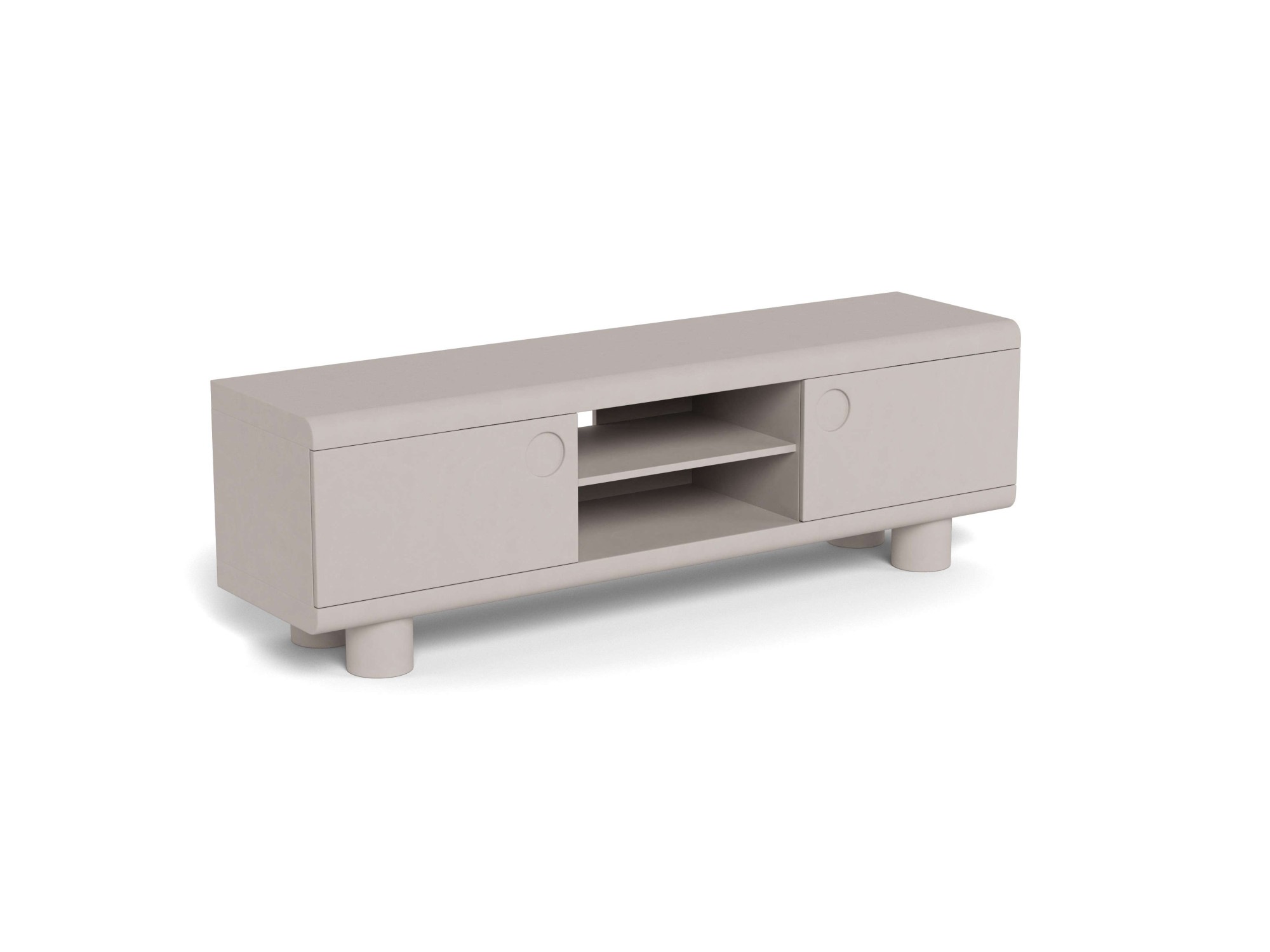 ACTONA GROUP TV-Schrank »Beistelltisch« TV Tisch, 3 Böden, grau,160x40x50