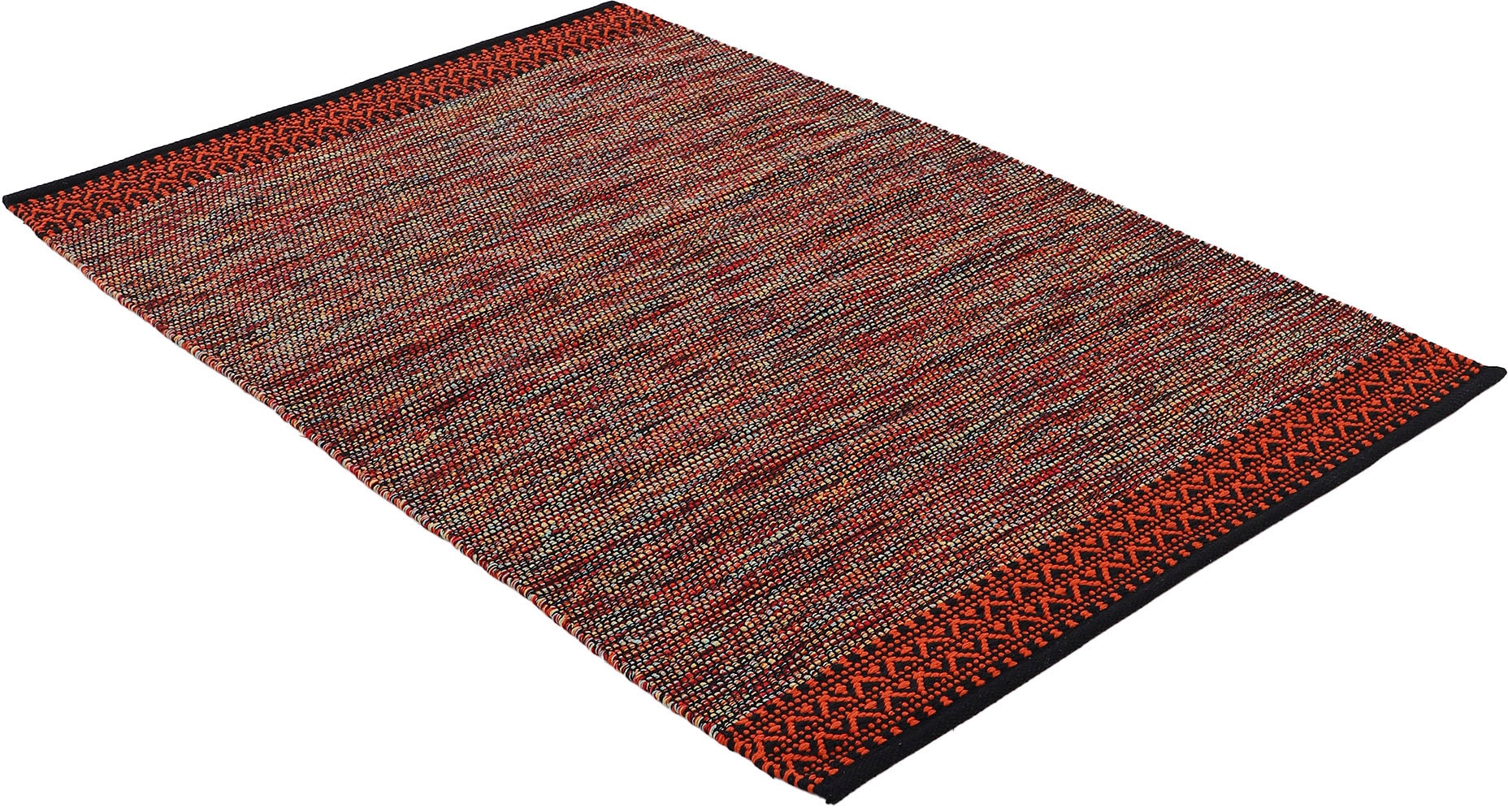 carpetfine Teppich »Kelim Mia«, rechteckig, 6 mm Höhe, Baumwolle Wendeteppich, Wohnzimmer