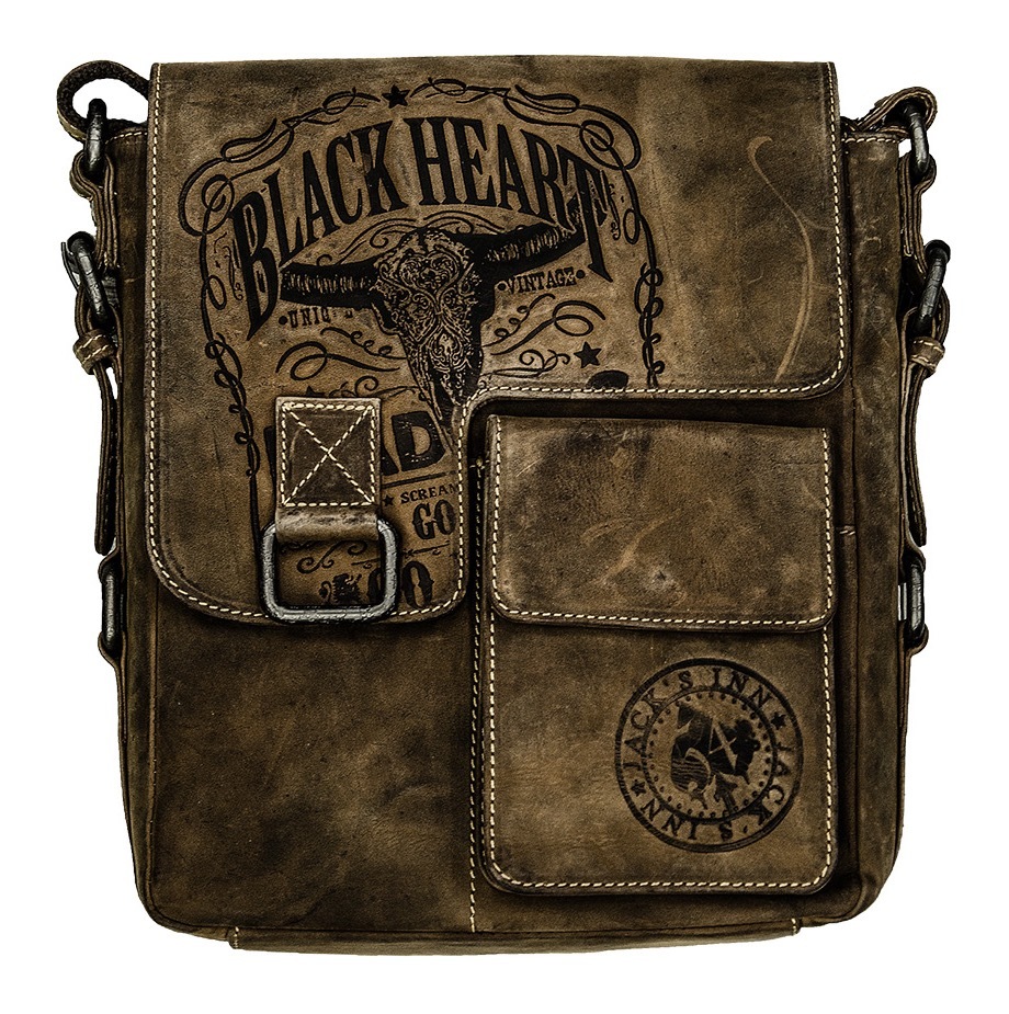 Image of JACK'S INN 54 Umhängetasche »Bad Ass«, aus Leder, immer individuell und garantiert ein Unikat bei Ackermann Versand Schweiz