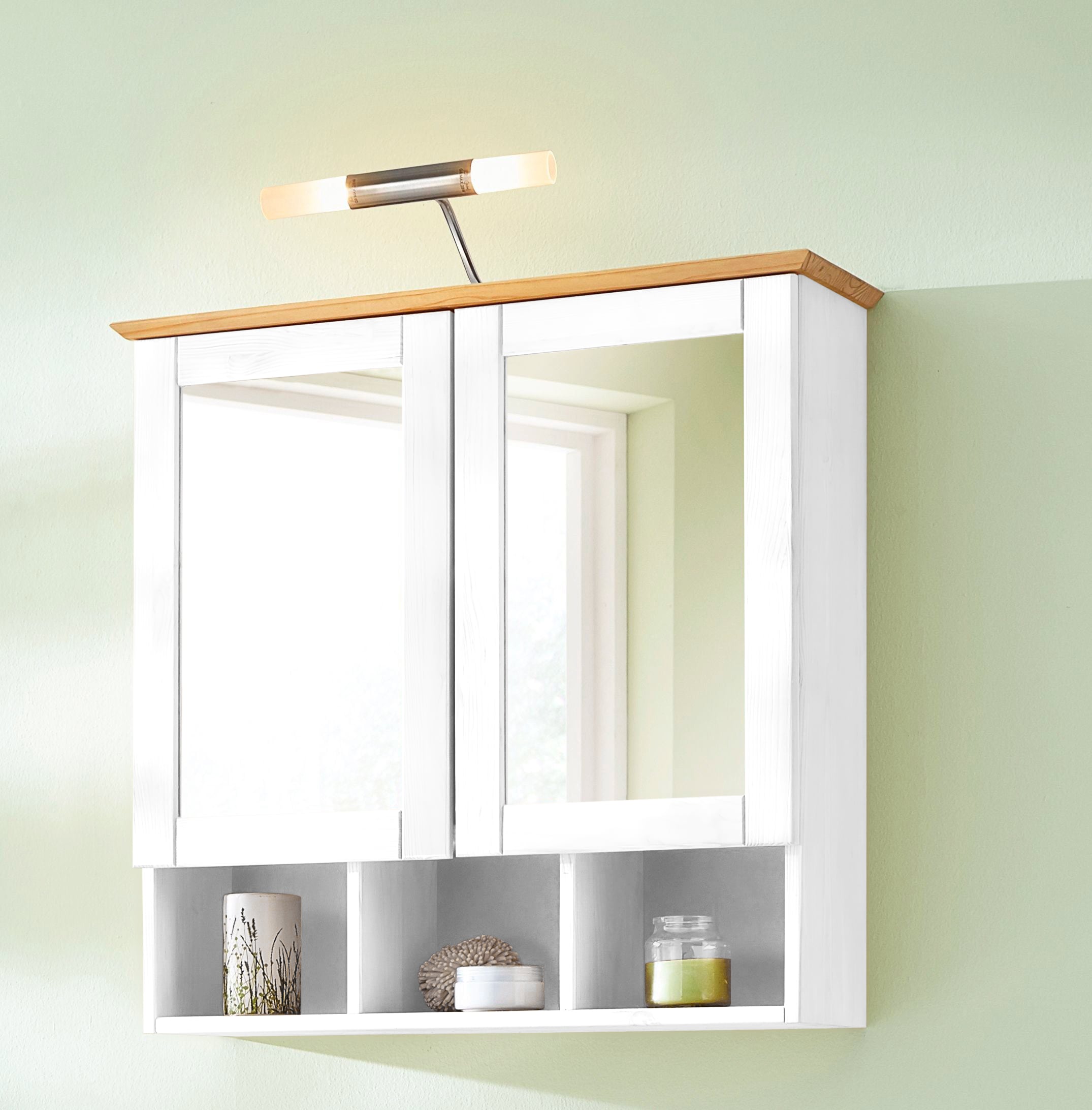 welltime Spiegelschrank »Landhaus Sylt« Breite 62,5 cm, aus Massivholz