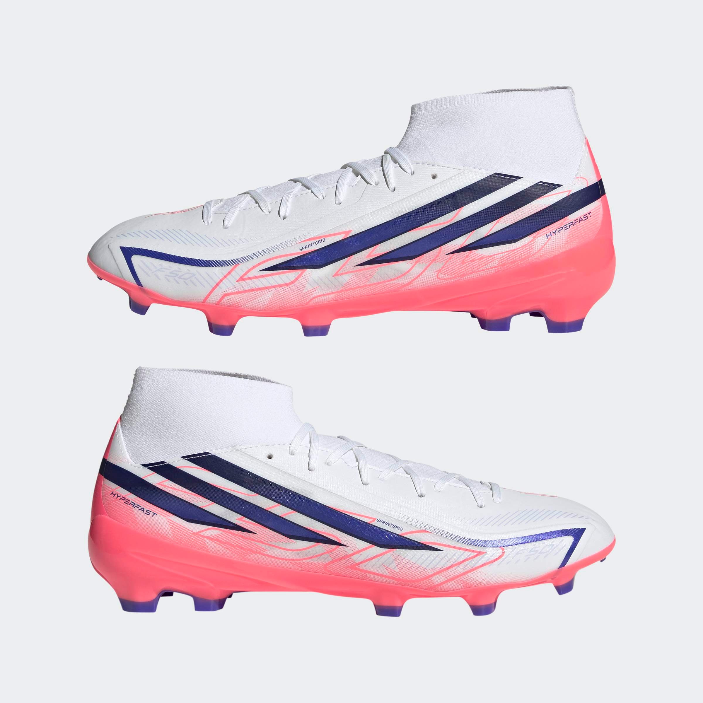 adidas Performance Chaussure de football »F50 HYPERFAST LEAGUE , MITTELHOCH, FESTE BÖDEN«  pour gazon et sols durs, utilisé lors de la Coupe du Monde 2026